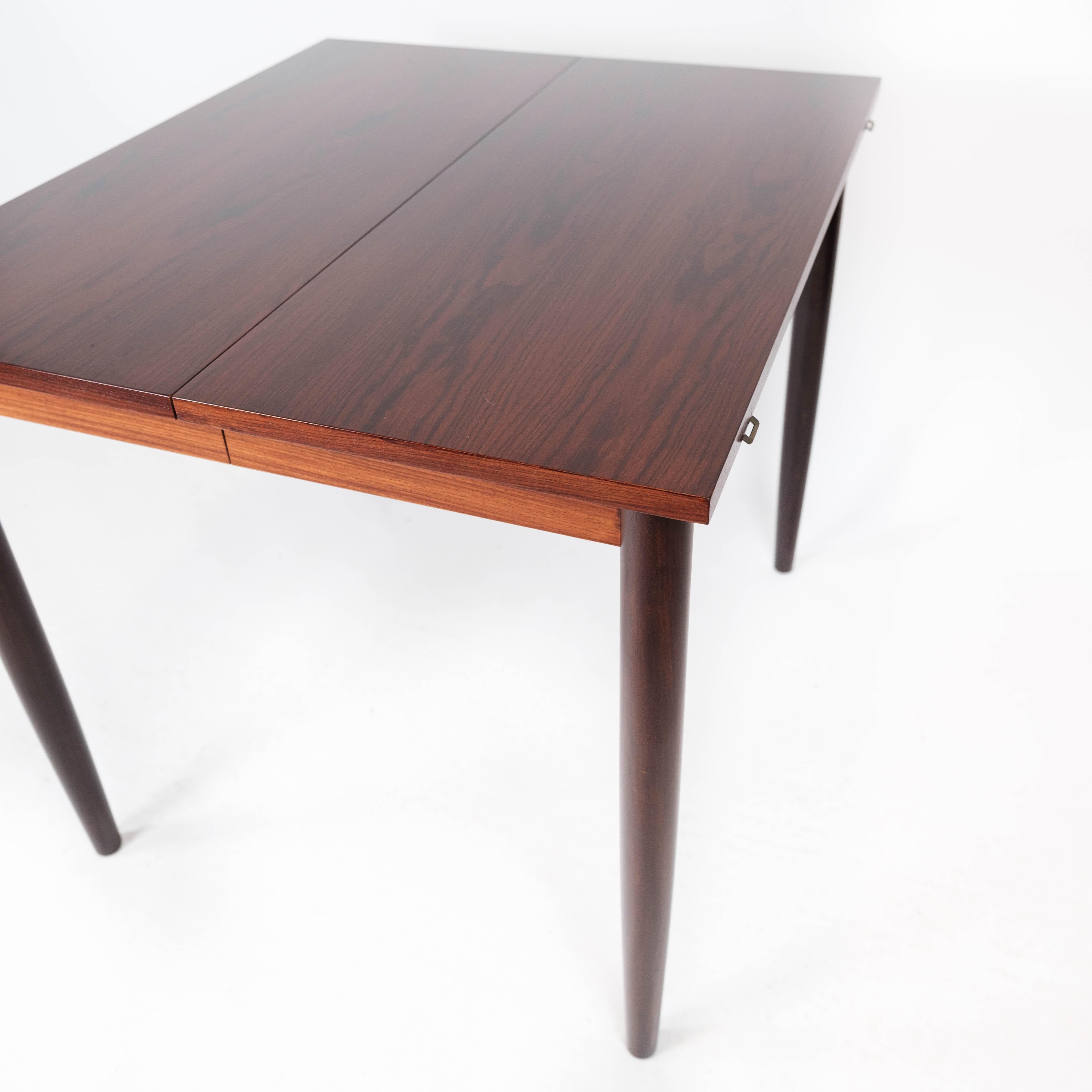Danish Dining Table Made In Rosewood With Extension Plates By Arne Vodder From 1960s For Sale