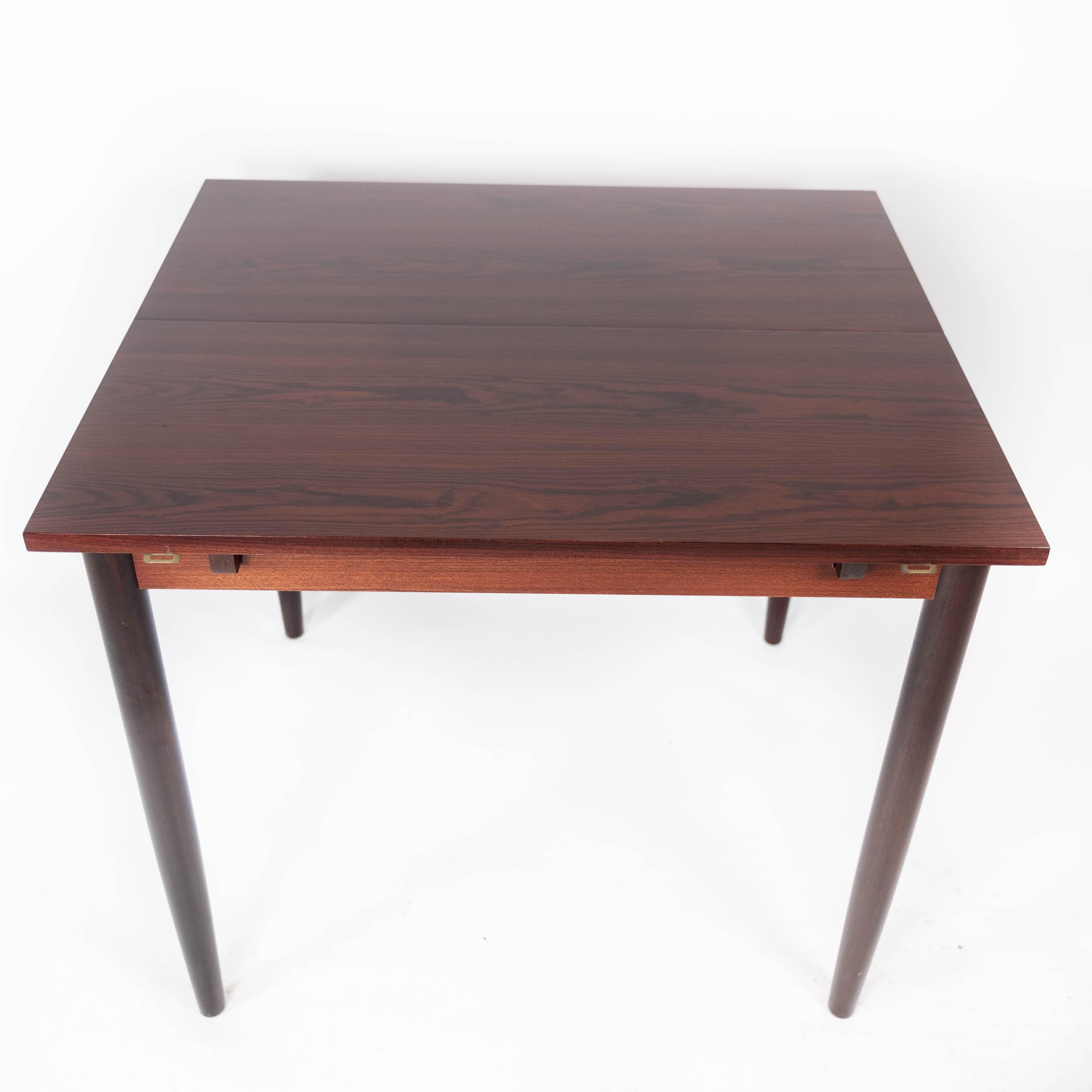Dining Table Made In Rosewood With Extension Plates By Arne Vodder From 1960s In Good Condition For Sale In Lejre, DK