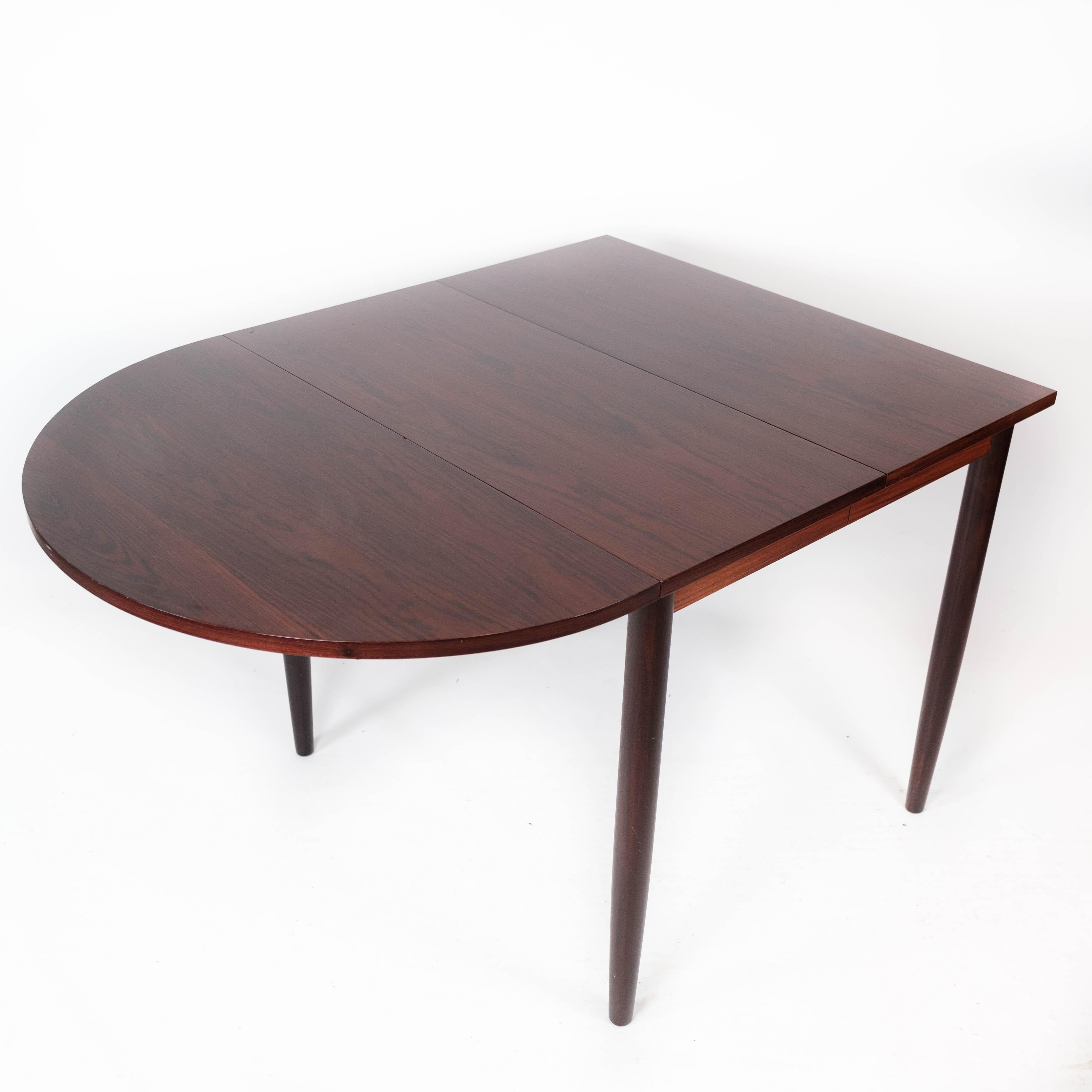 Dining Table Made In Rosewood With Extension Plates By Arne Vodder From 1960s For Sale 1