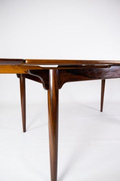 Dining Table in Rosewood with Extensions, Designed by Arne Vodder from the 1960s