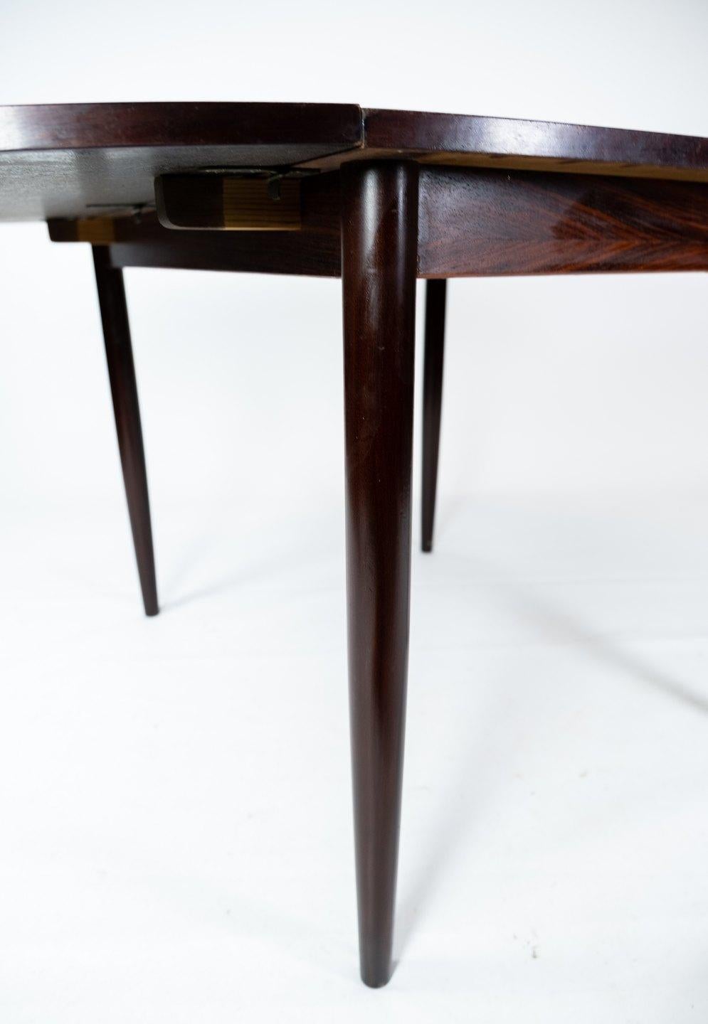 Dining Table in Rosewood with Extensions Designed by Arne Vodder from the 1960s In Good Condition For Sale In Lejre, DK