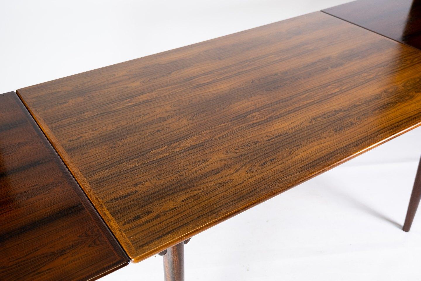Mid-20th Century Dining Table in Rosewood with Extensions, Designed by Arne Vodder from the 1960s For Sale