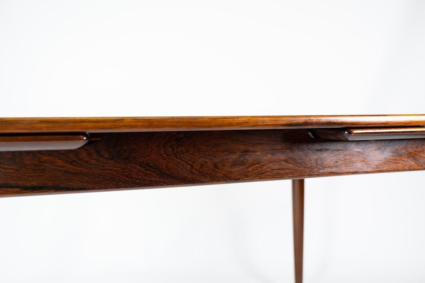 Dining Table in Rosewood with Extensions, Designed by Arne Vodder from the 1960s For Sale 3