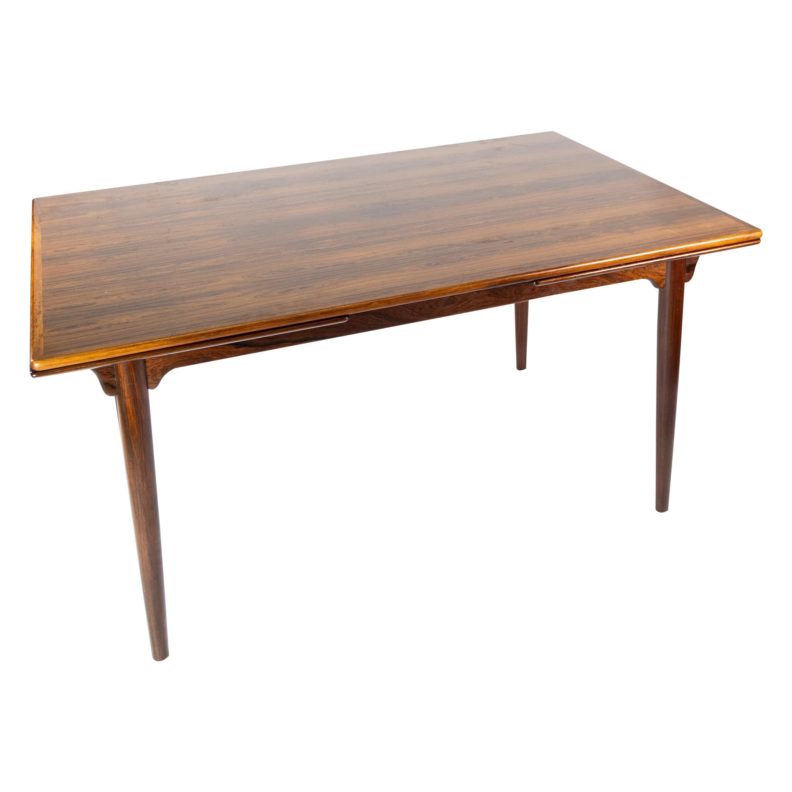 Dining Table in Rosewood with Extensions, Designed by Arne Vodder from the 1960s For Sale