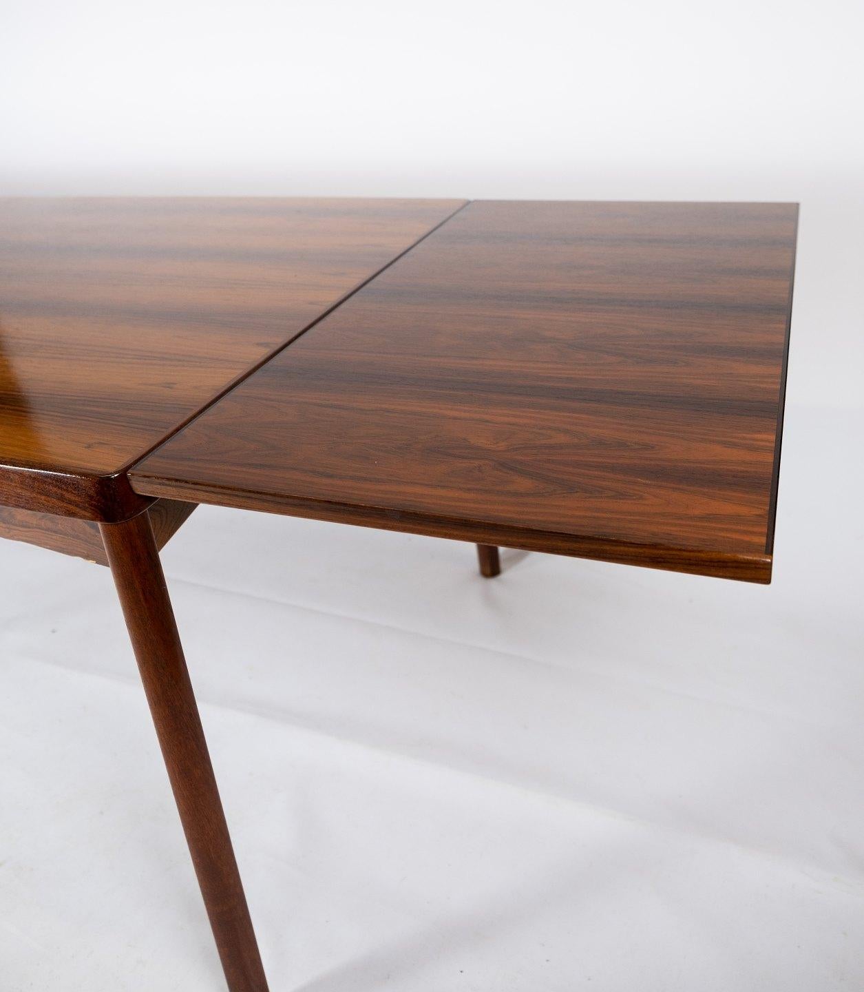 Dining Table in Rosewood with Extensions Designed by Henning Kjærnulf, 1960s 2