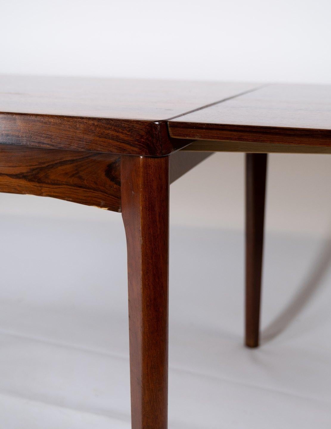 Dining Table in Rosewood with Extensions Designed by Henning Kjærnulf, 1960s 3
