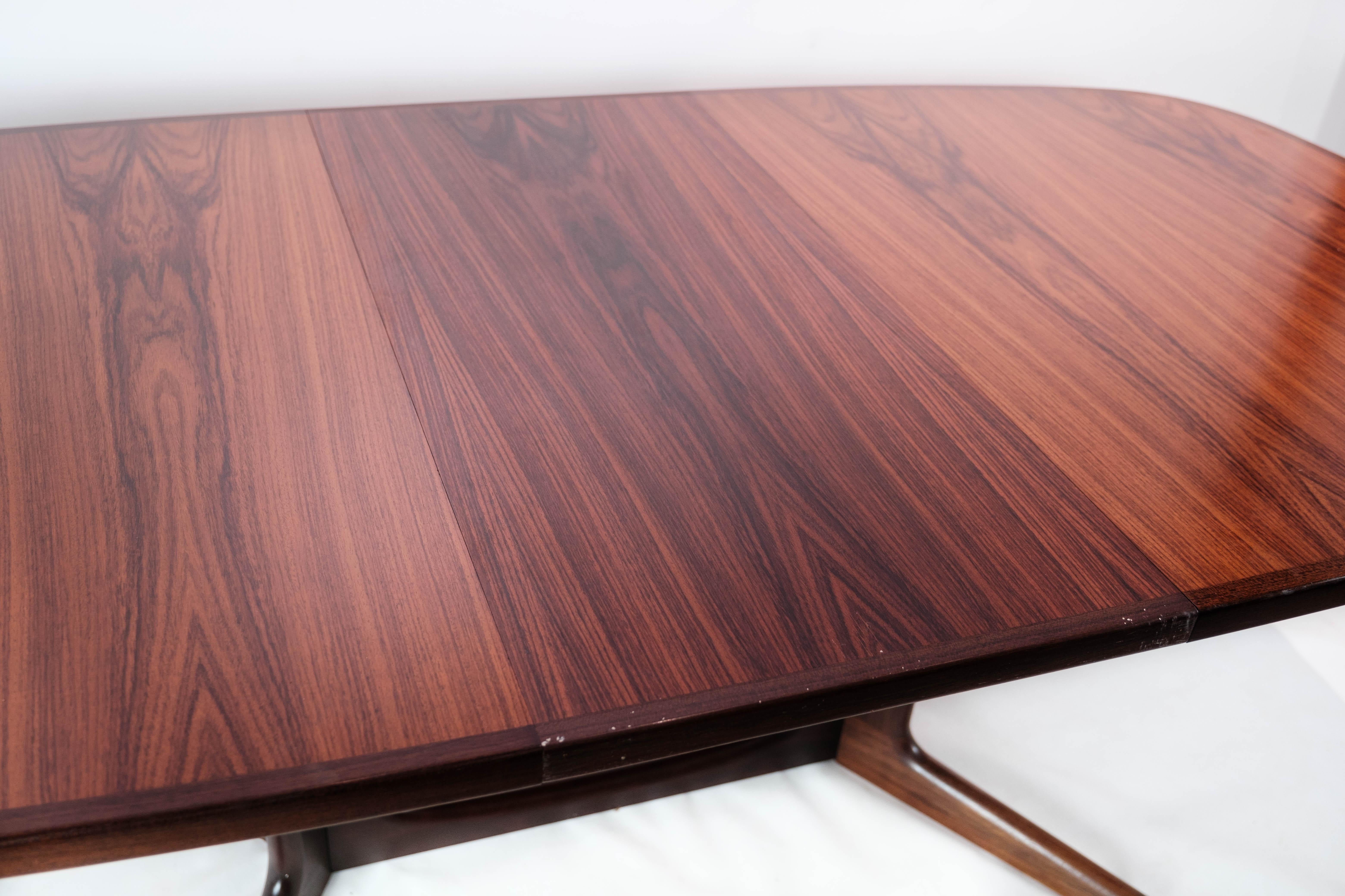 Dining Table in Rosewood with Extensions of Danish Design by Gudme, 1960s 5