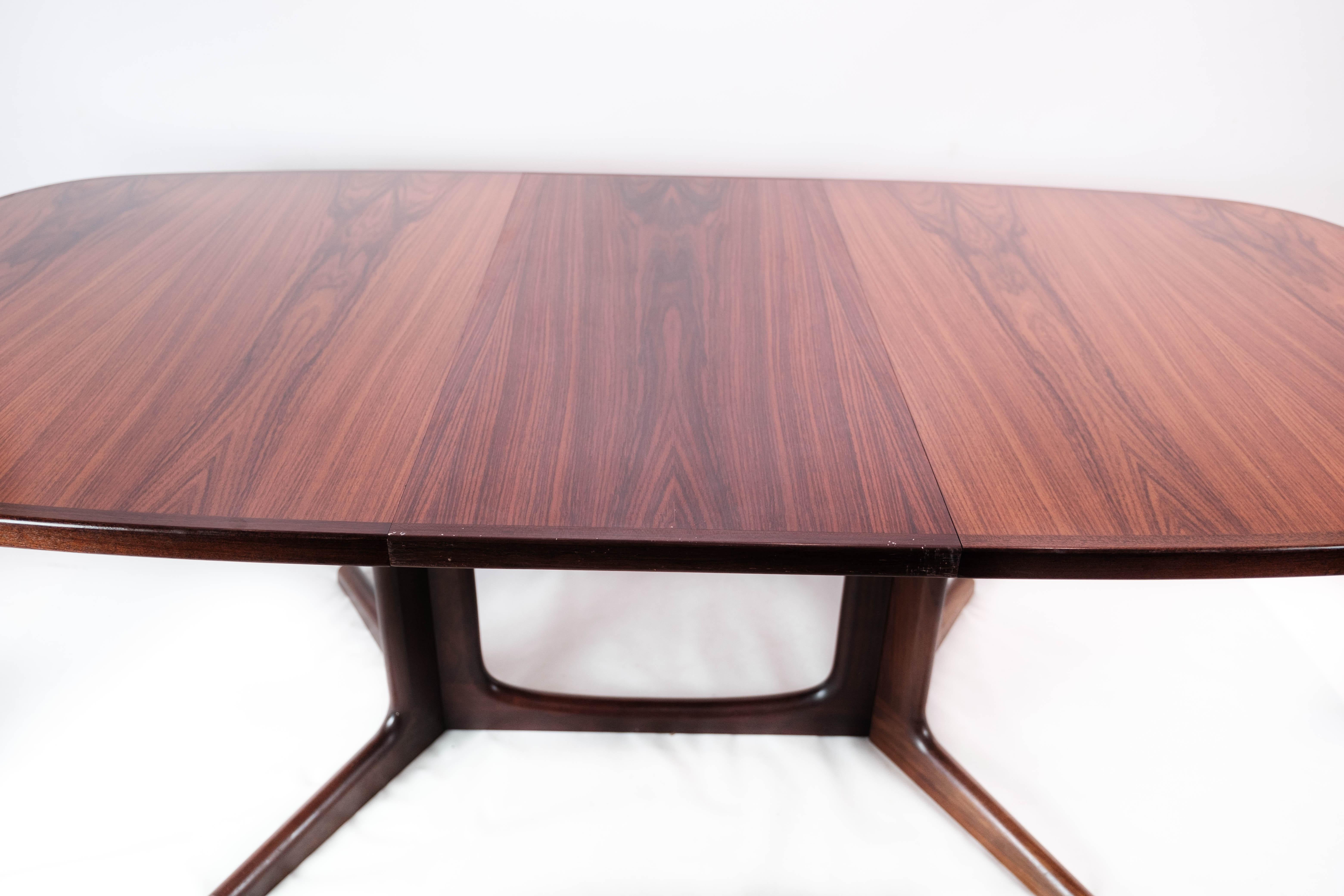 Dining Table in Rosewood with Extensions of Danish Design by Gudme, 1960s 6