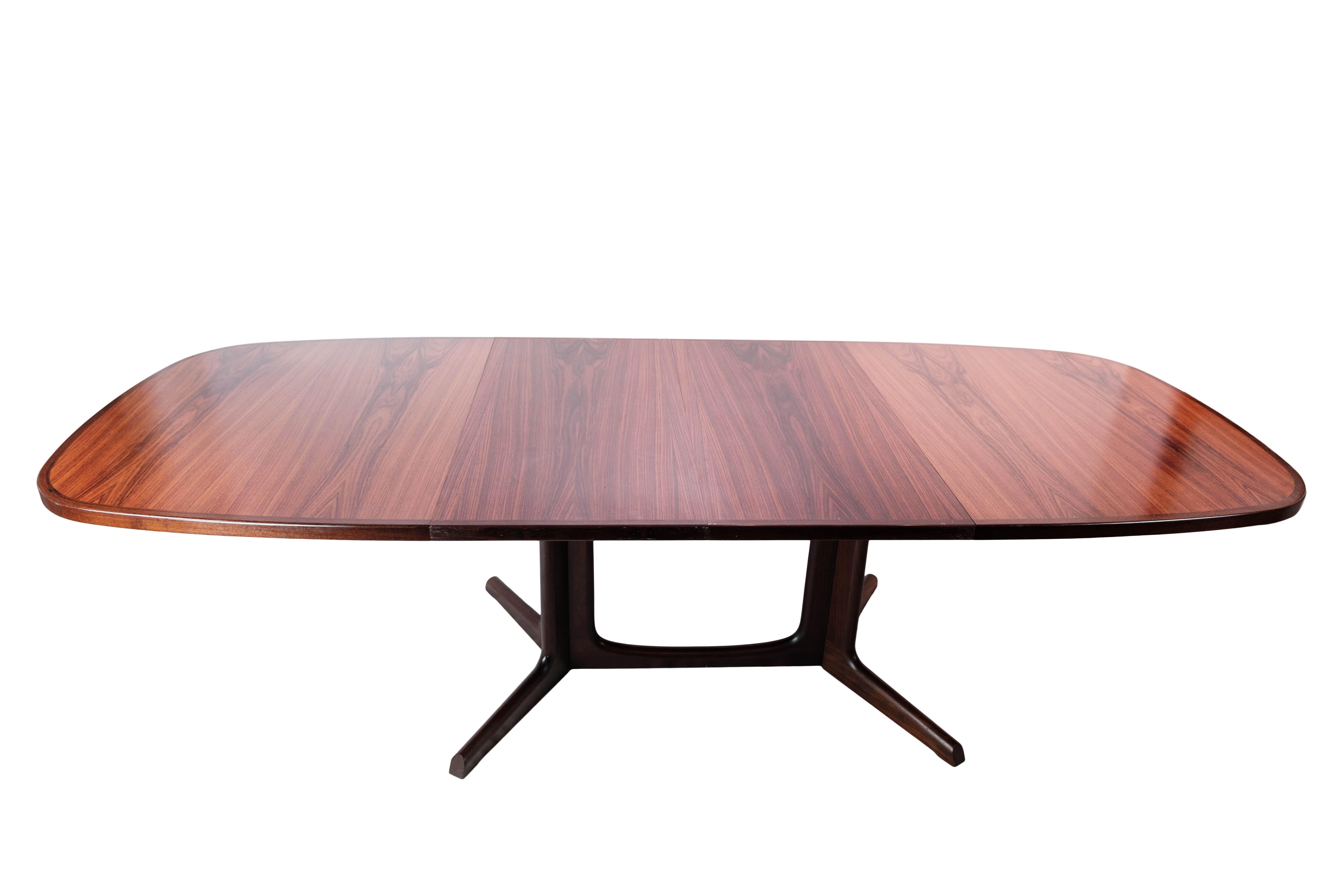 Dining Table in Rosewood with Extensions of Danish Design by Gudme, 1960s 13