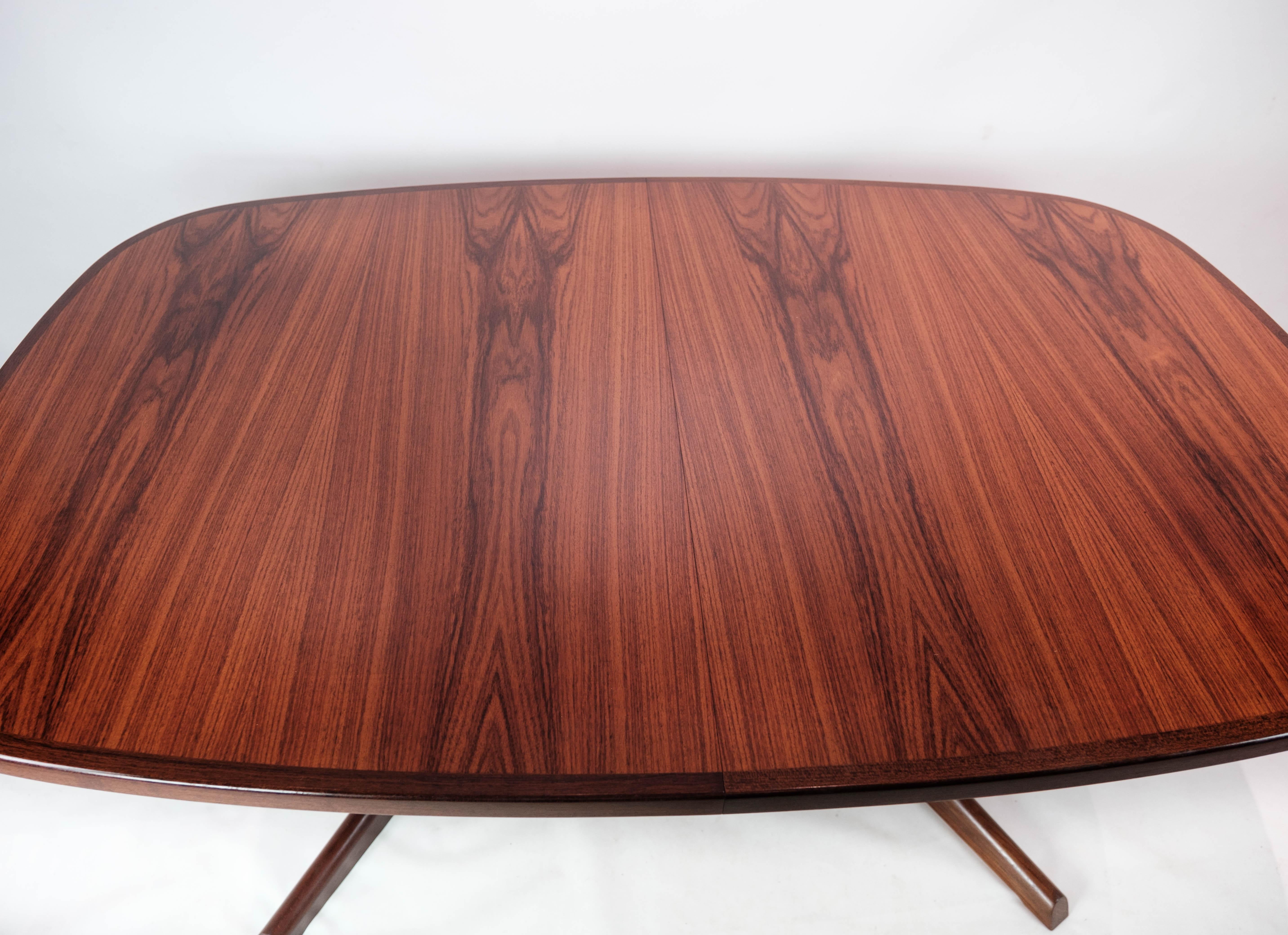 Scandinavian Modern Dining Table in Rosewood with Extensions of Danish Design by Gudme, 1960s