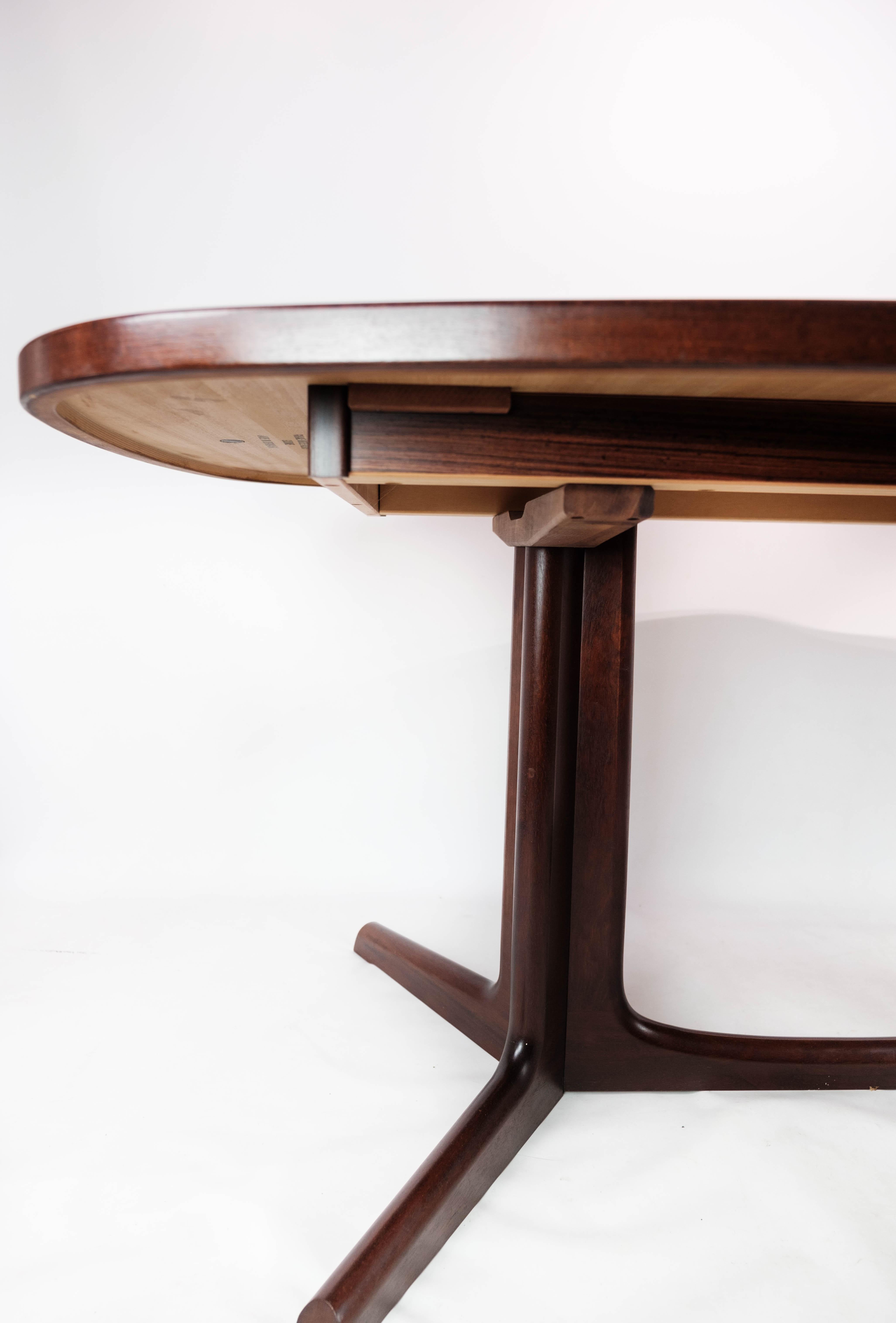 Dining Table in Rosewood with Extensions of Danish Design by Gudme, 1960s In Good Condition In Lejre, DK