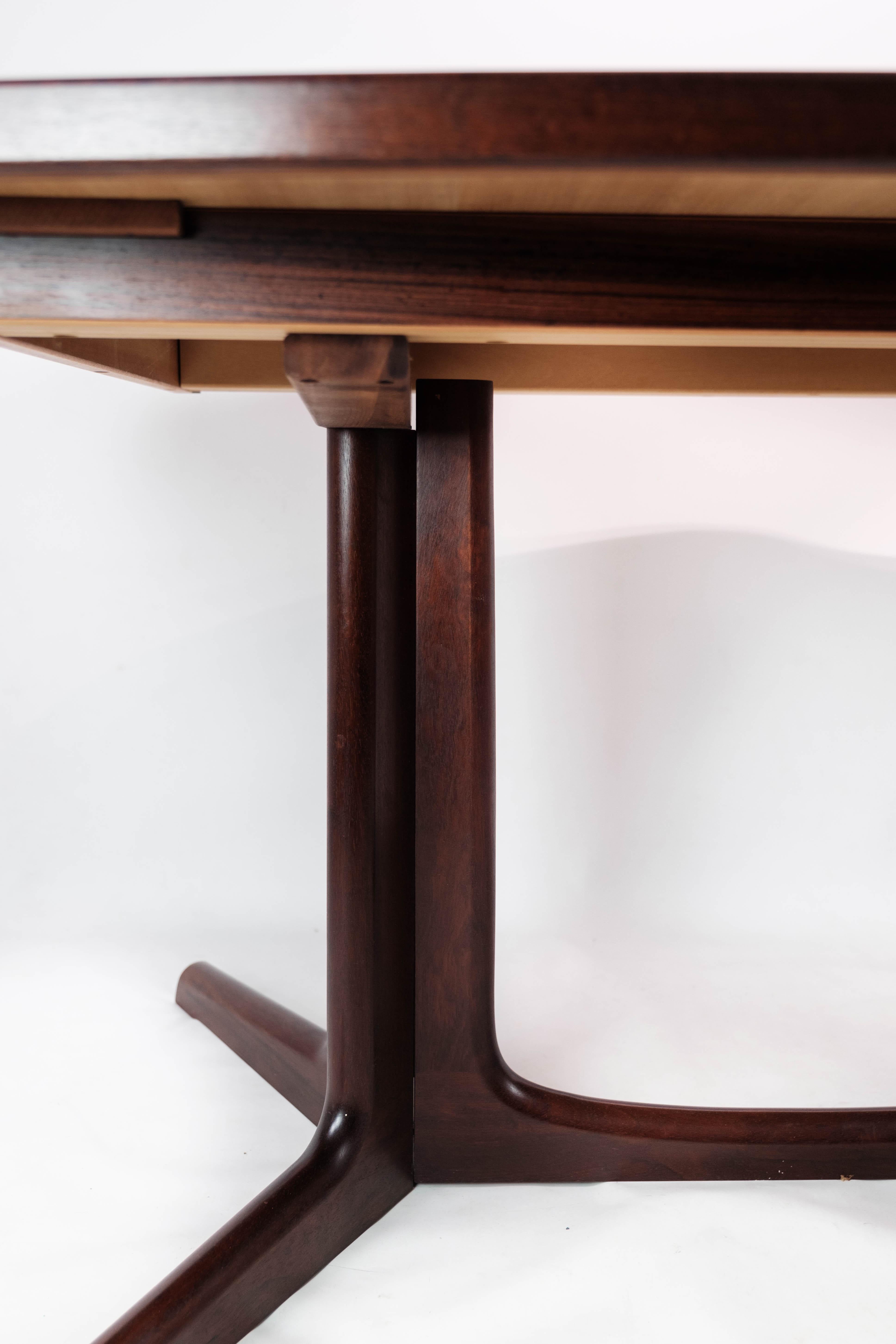 Mid-20th Century Dining Table in Rosewood with Extensions of Danish Design by Gudme, 1960s