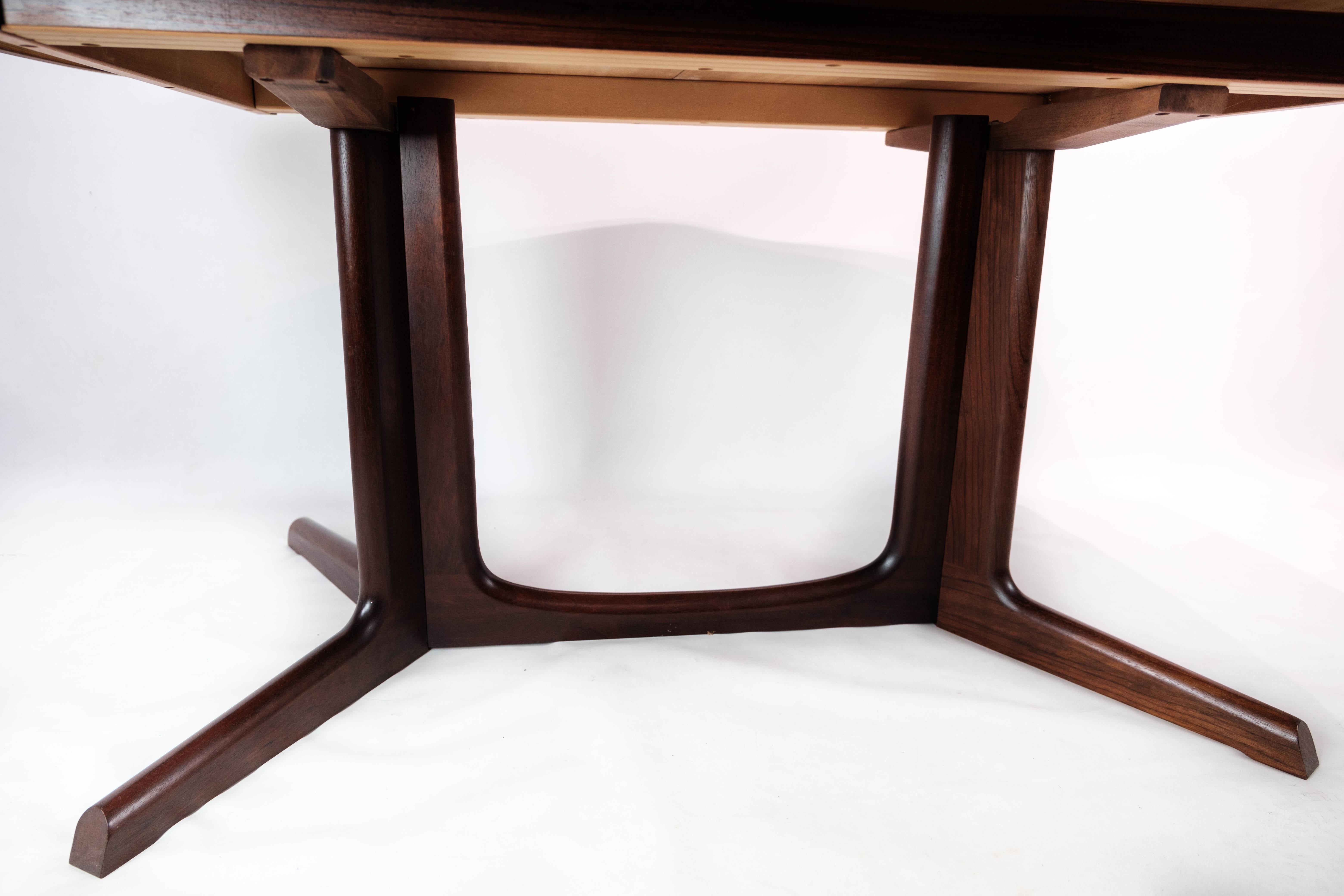 Dining Table in Rosewood with Extensions of Danish Design by Gudme, 1960s 2