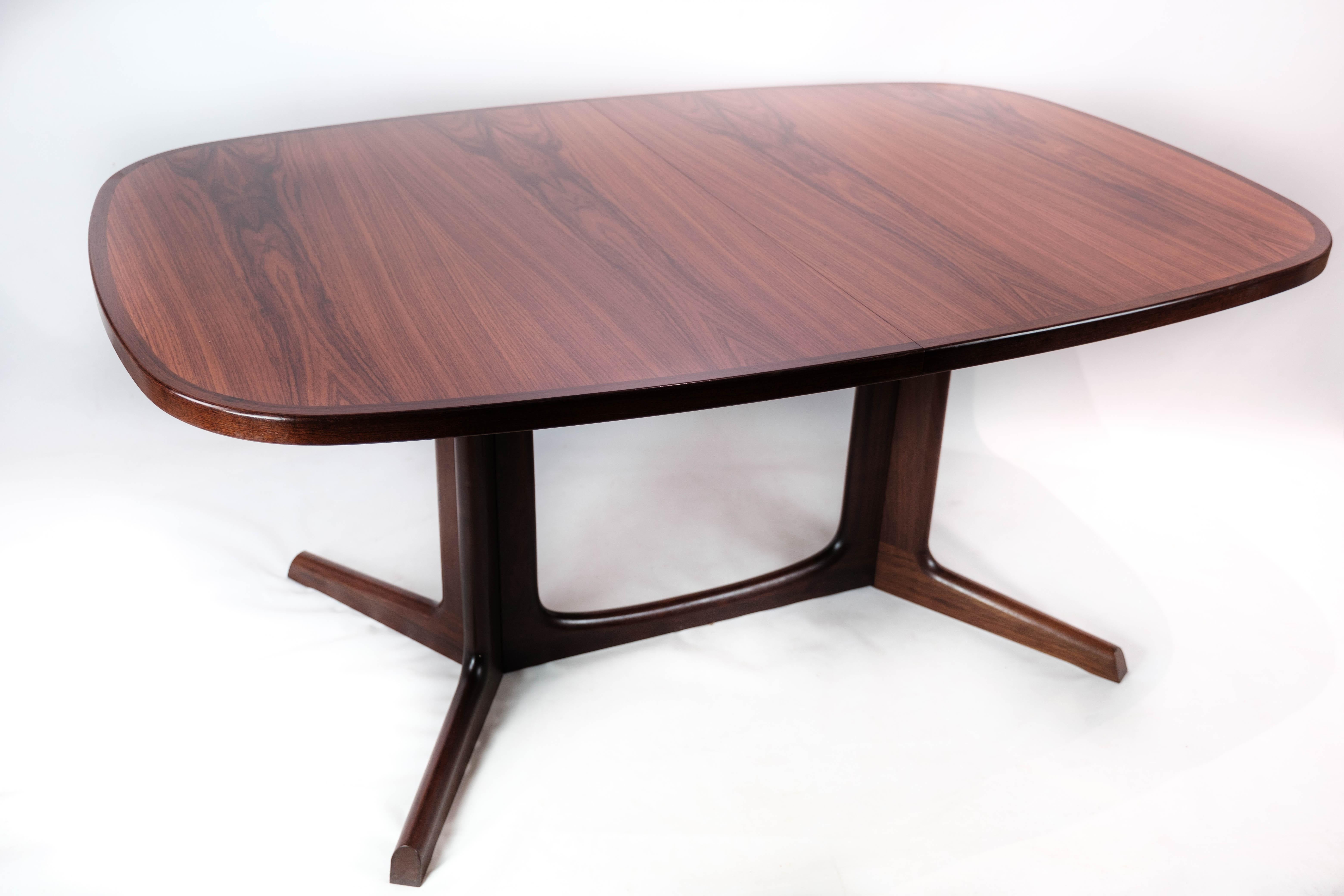 Dining Table in Rosewood with Extensions of Danish Design by Gudme, 1960s 3