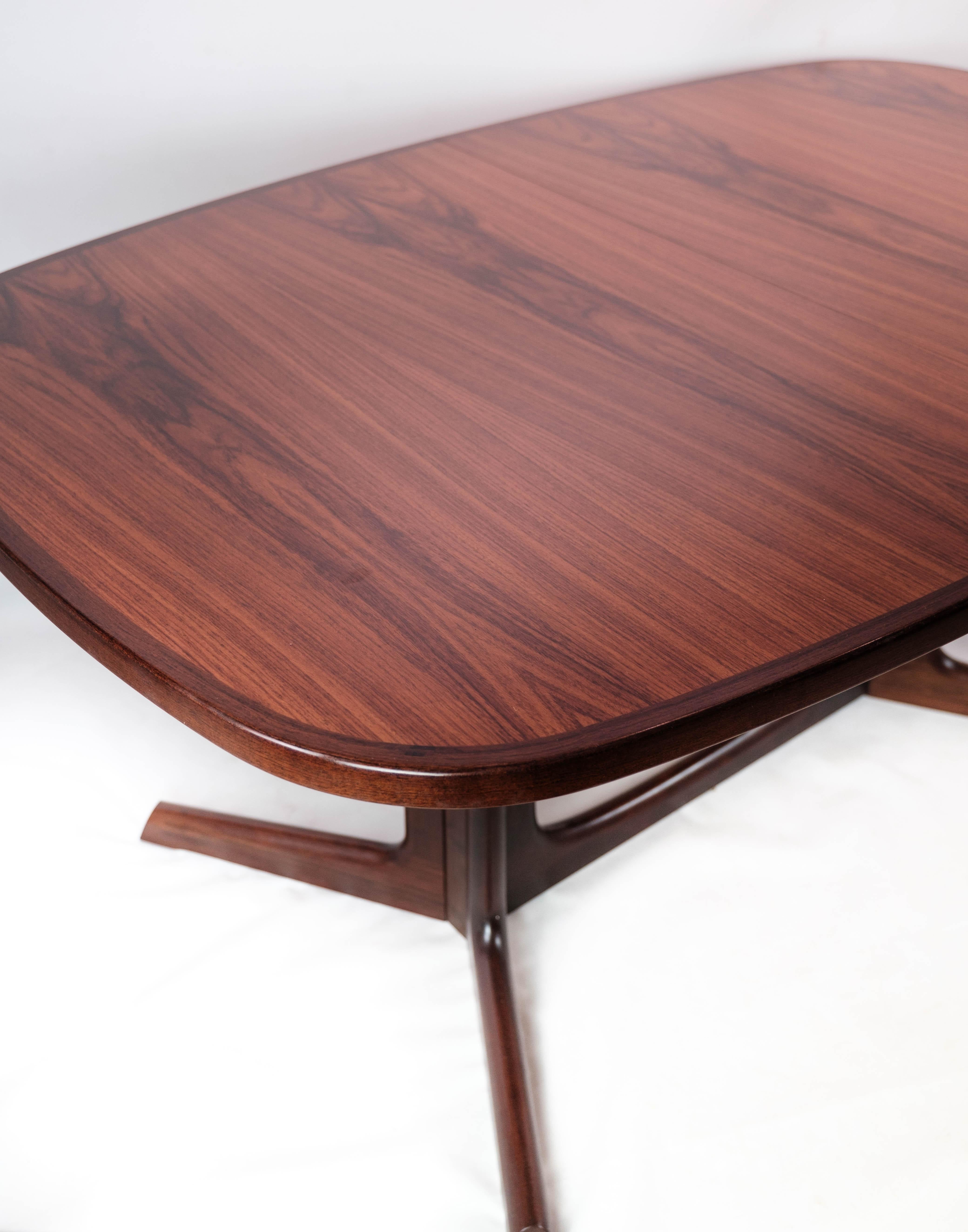 Dining Table in Rosewood with Extensions of Danish Design by Gudme, 1960s 4