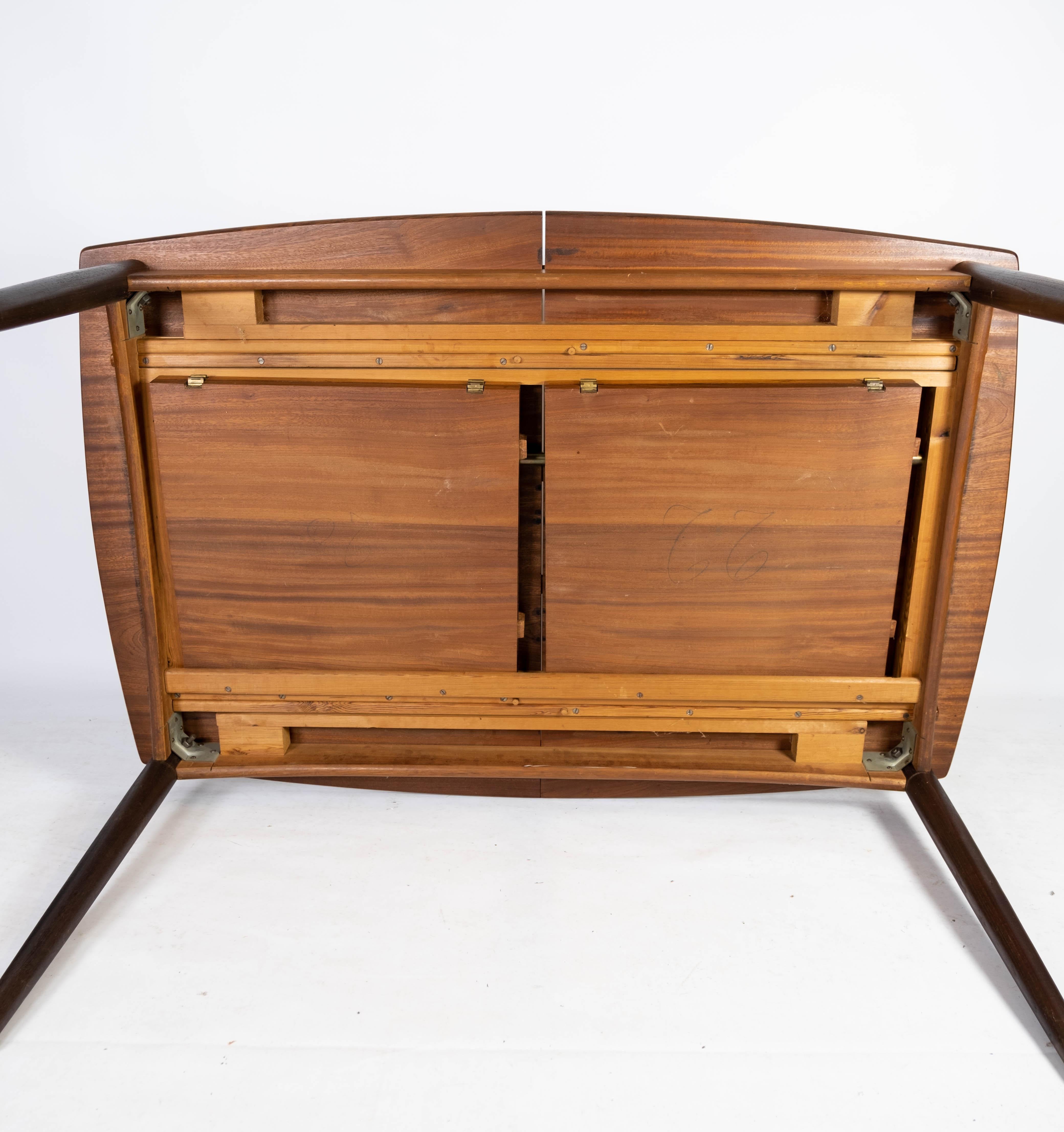 Dining Table in Rosewood with Extensions, of Danish Design from the 1960s 9