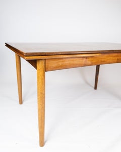 Dining Table Made In Rosewood With Extensions, Danish Design From 1960s