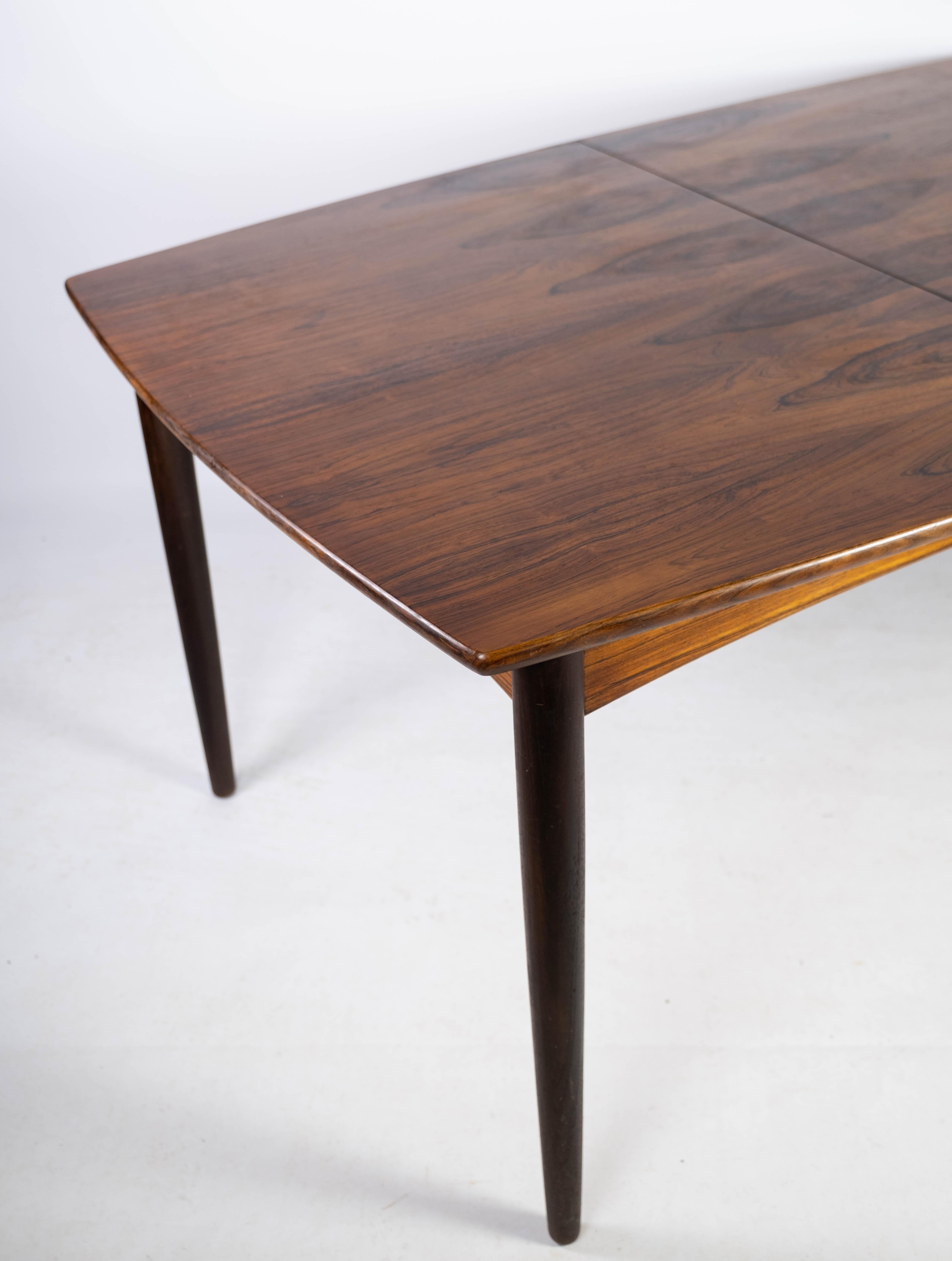 Dining Table in Rosewood with Extensions, of Danish Design from the 1960s 3