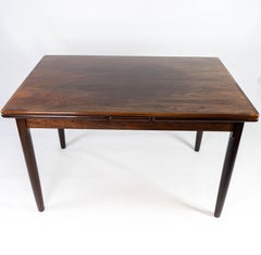 Mesa De Comedor De Palisandro Con Extensiones, Diseño Danés De Los Años 60