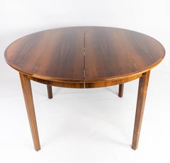 Dining Table Made In Rosewood With Extension Plates, Danish Design From 1960s