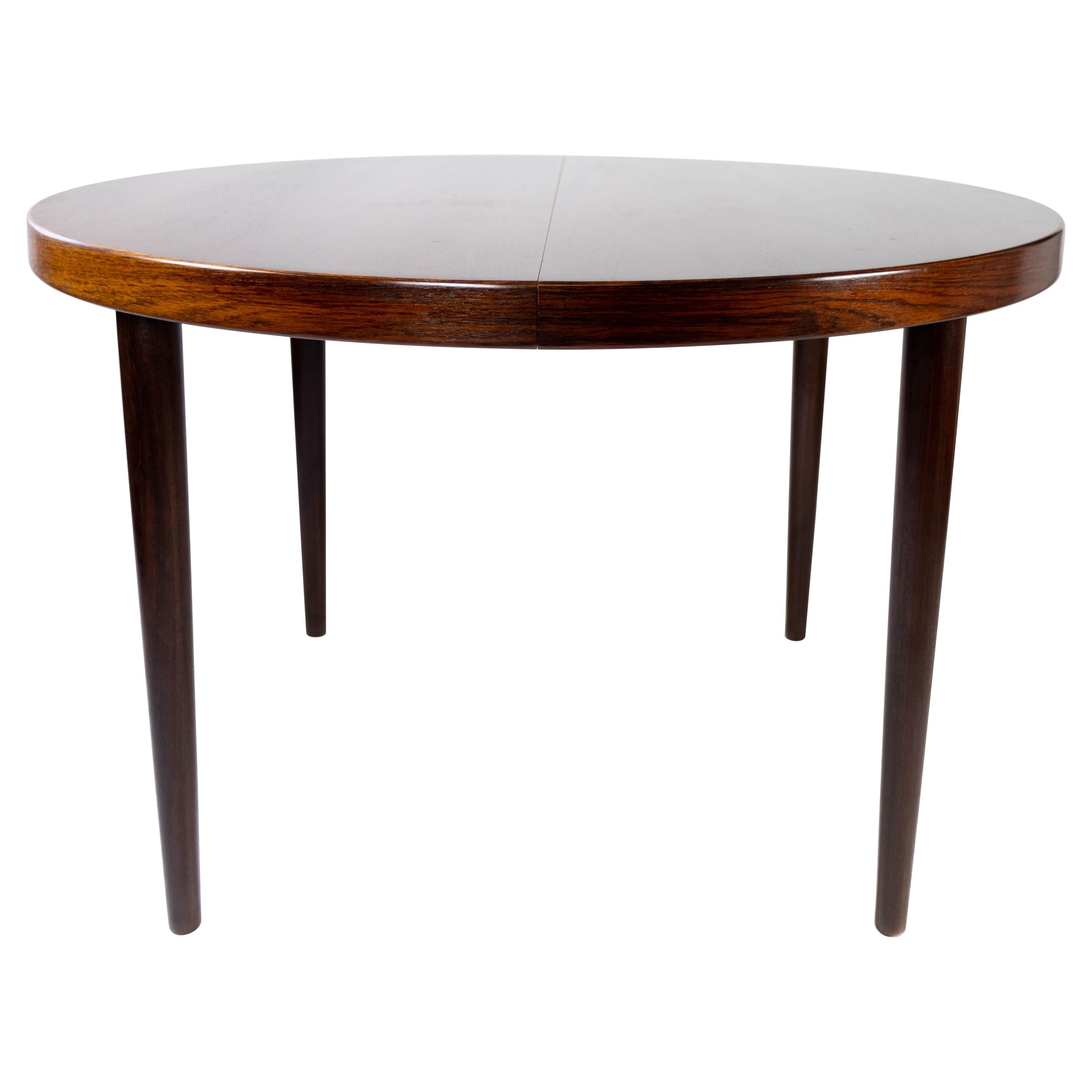 Dining Table in Rosewood with Two Extension Plates, by Omann Junior, 1960s