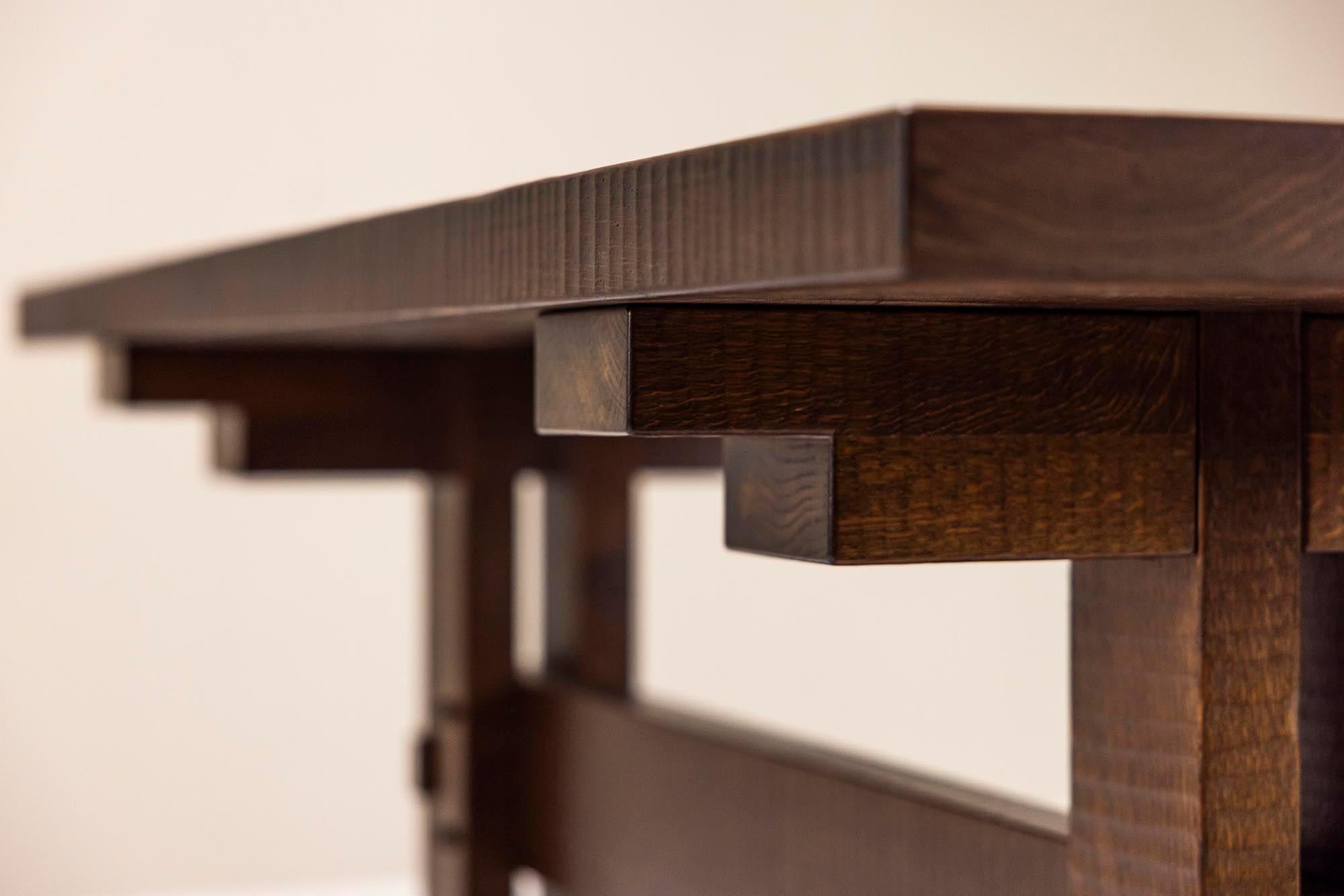 Dining Table in Slavonian Oak by Officina Rivadossi, Italy 1970s 4