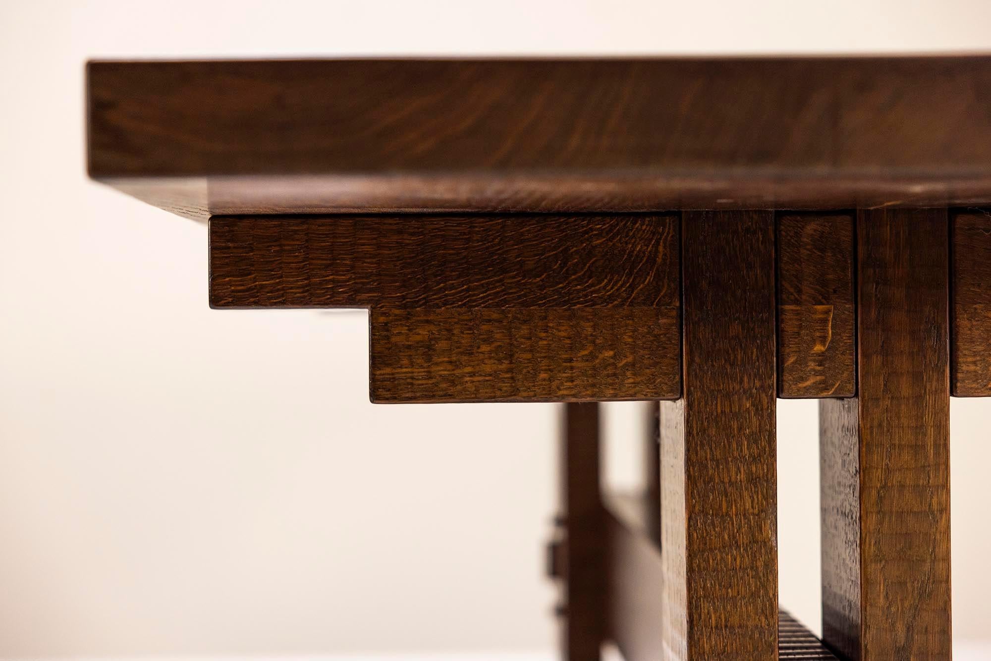 Dining Table in Slavonian Oak by Officina Rivadossi, Italy 1970s 1