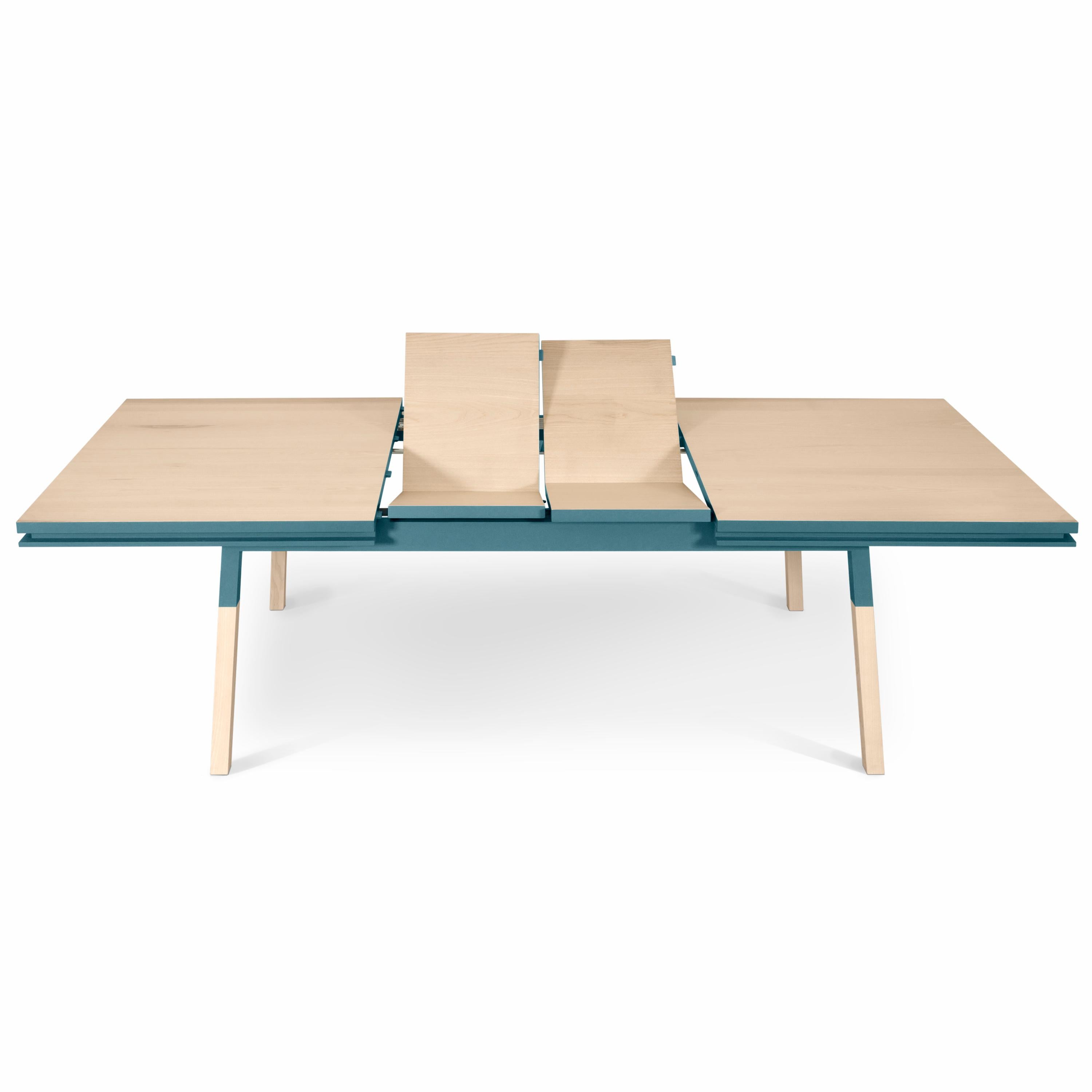 Contemporary Dining Table in Solid Ash Wood, Design by Eric Gizard, 100% Made in France For Sale