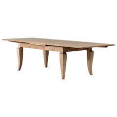 Mesa de comedor de roble macizo, Francia, 1940