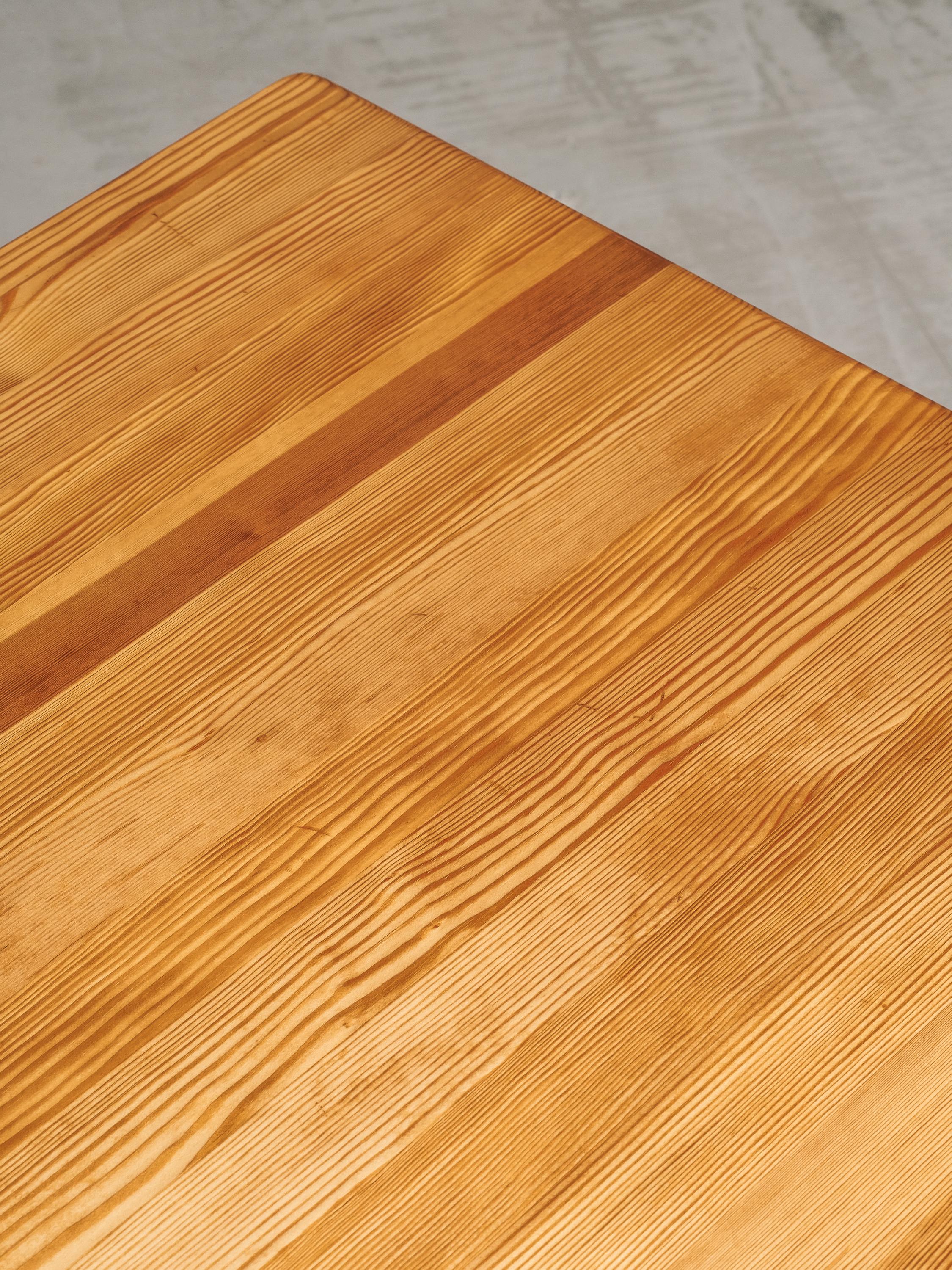 Mesa de comedor de pino macizo escandinavo de Erik Wørts para Ikea, años 70 Pino en venta