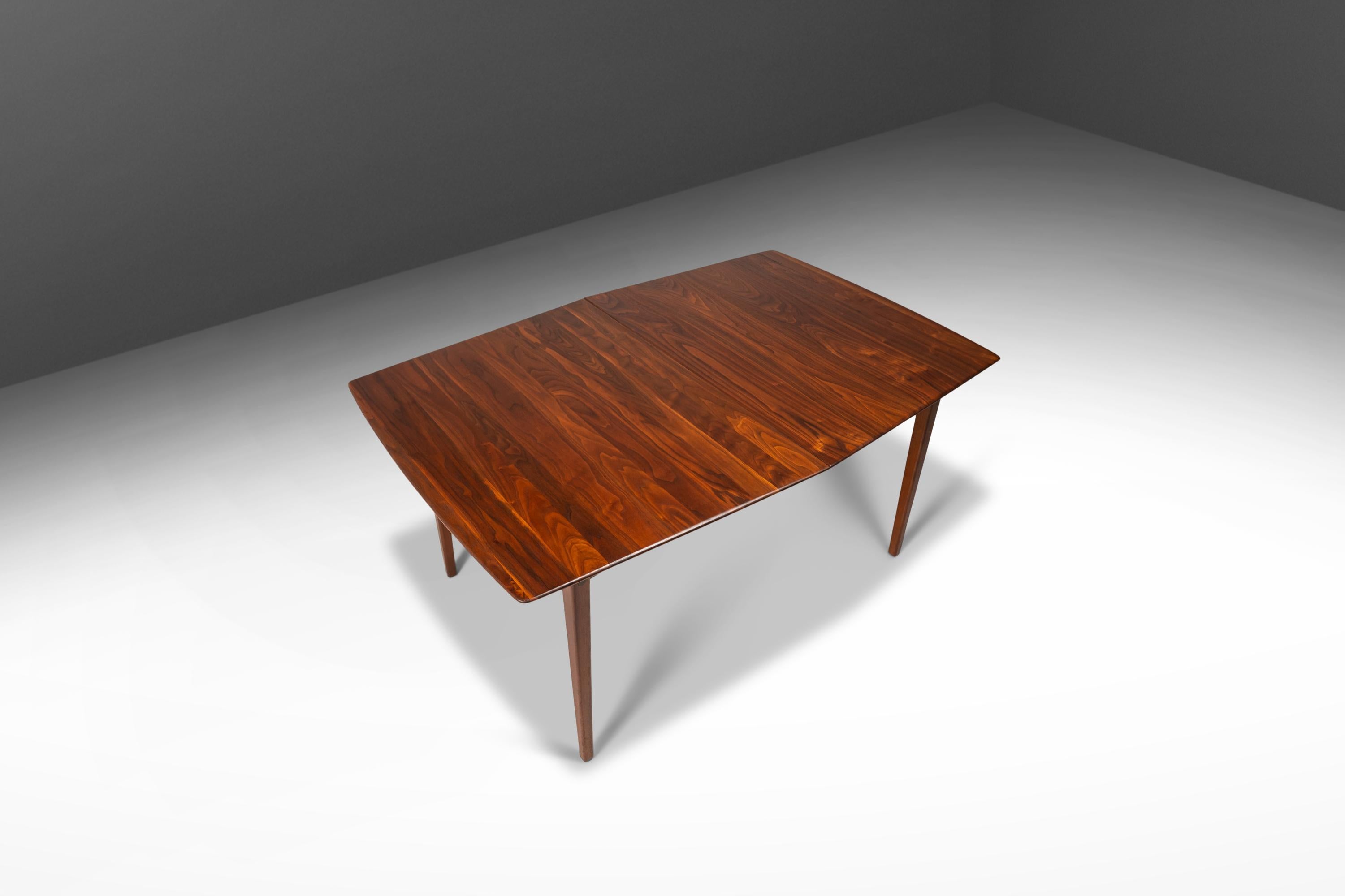 Dining Table in Solid Walnut by Russel Wright for Conant Ball, Usa, circa 1960s 4