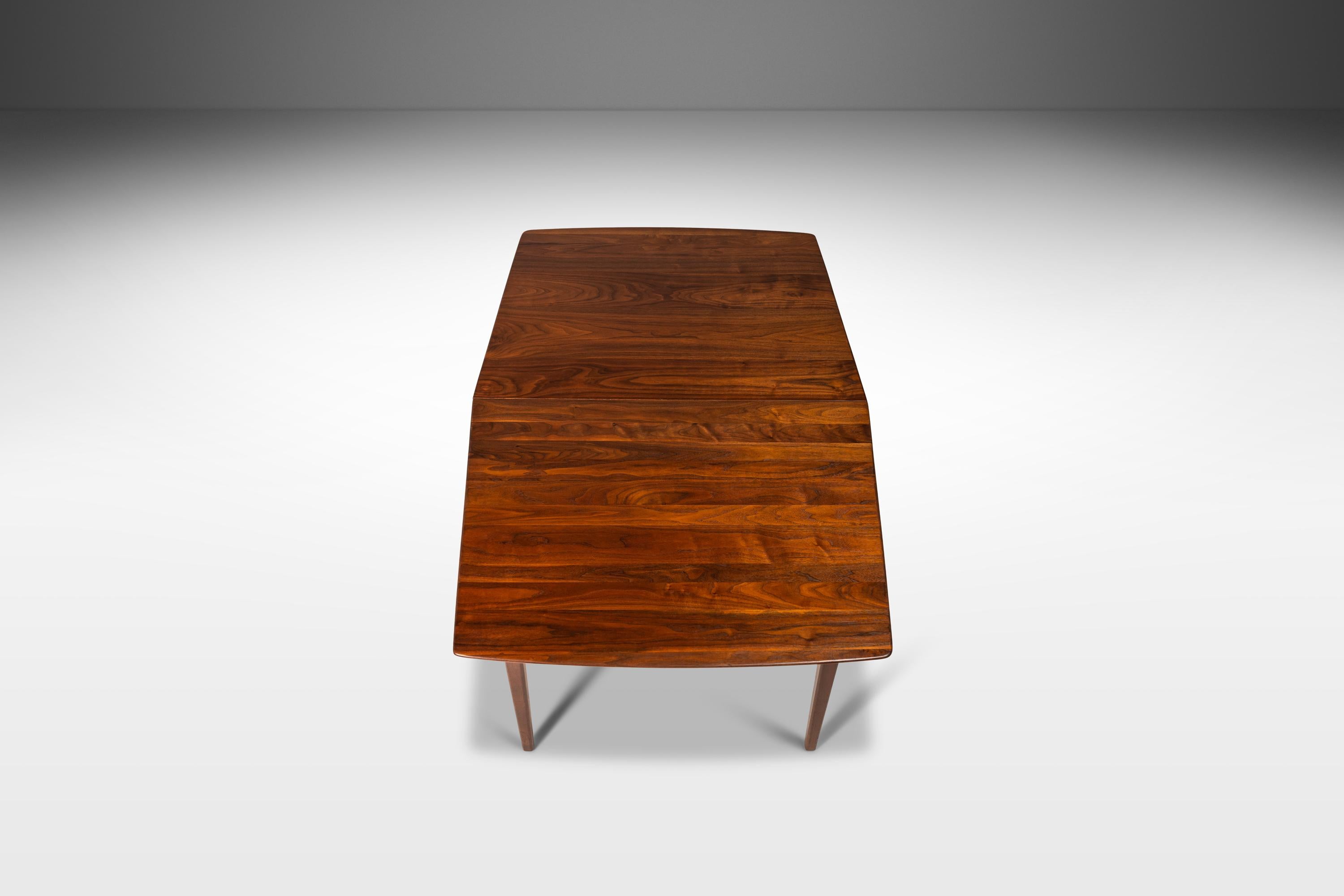 Dining Table in Solid Walnut by Russel Wright for Conant Ball, Usa, circa 1960s 5