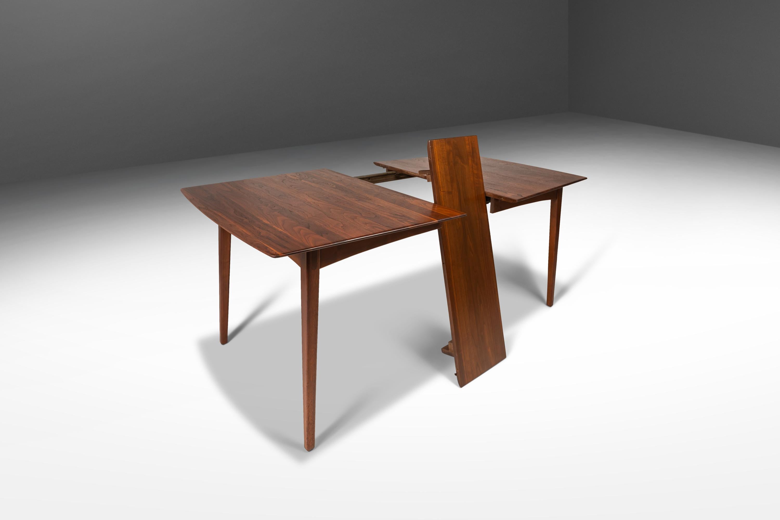 Mid-Century Modern Dining Table in Solid Walnut by Russel Wright for Conant Ball, Usa, circa 1960s