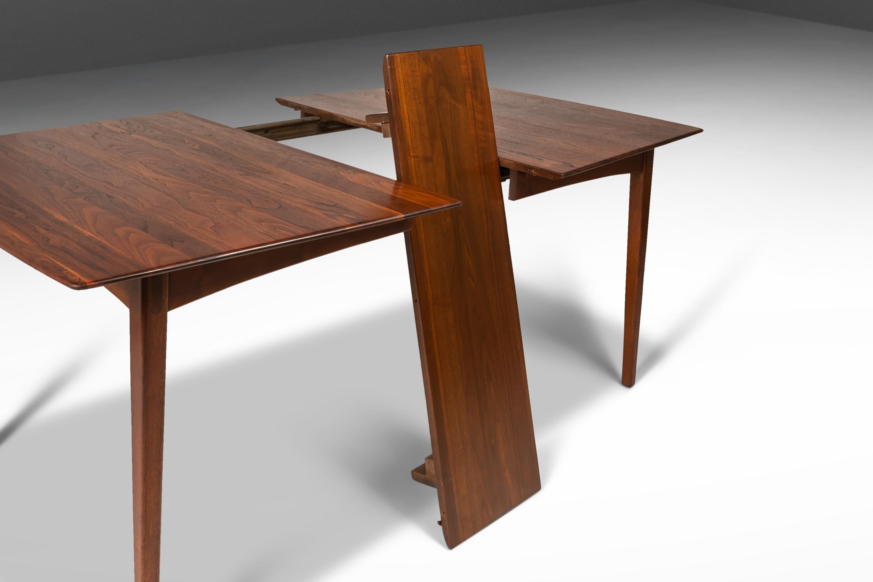 American Dining Table in Solid Walnut by Russel Wright for Conant Ball, Usa, circa 1960s