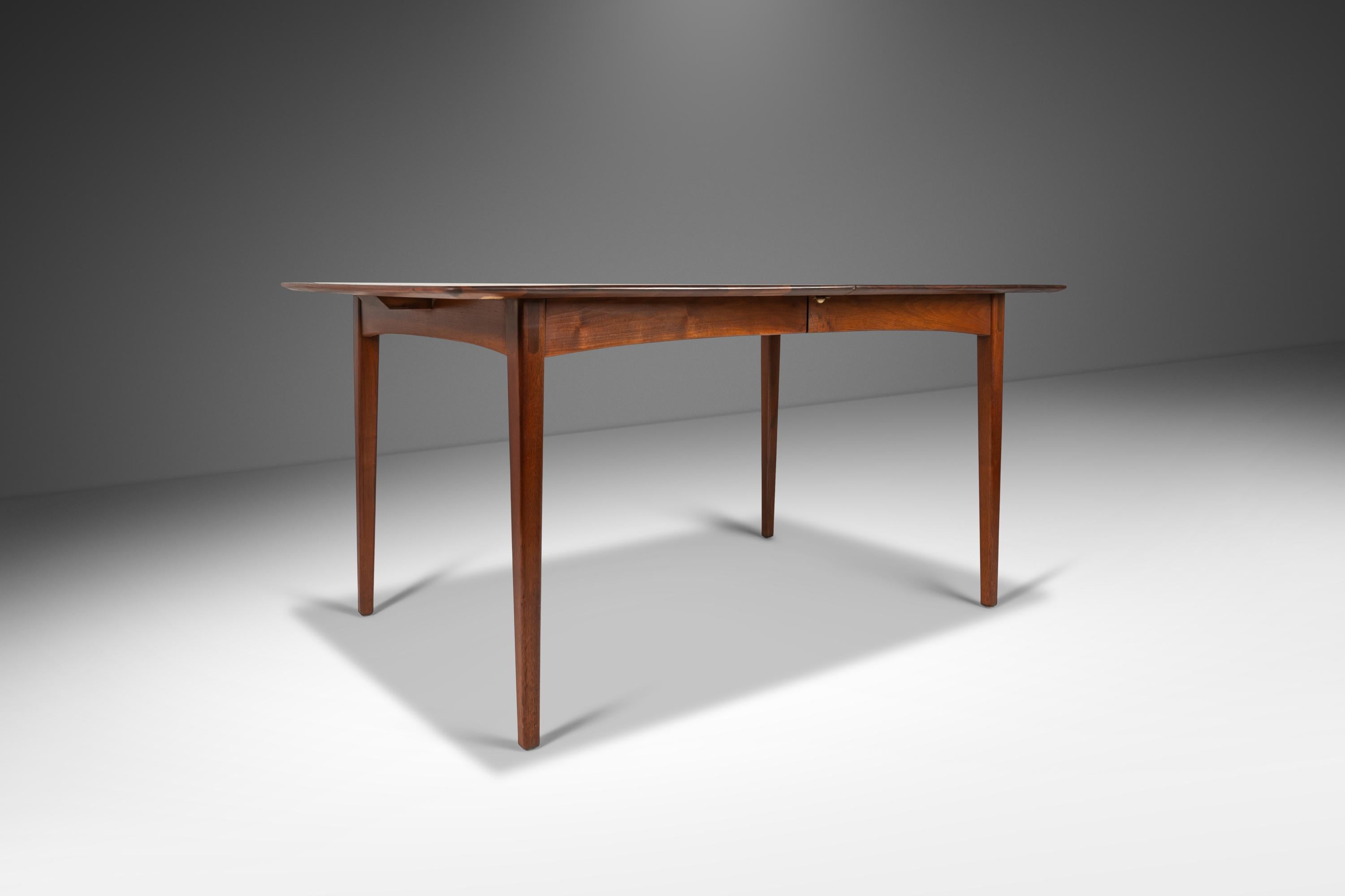 Dining Table in Solid Walnut by Russel Wright for Conant Ball, Usa, circa 1960s 2