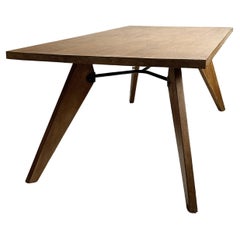 Dining Table in style of Jean Prouvé "S.A.M. TS 11" Produced in France, c. 1940s