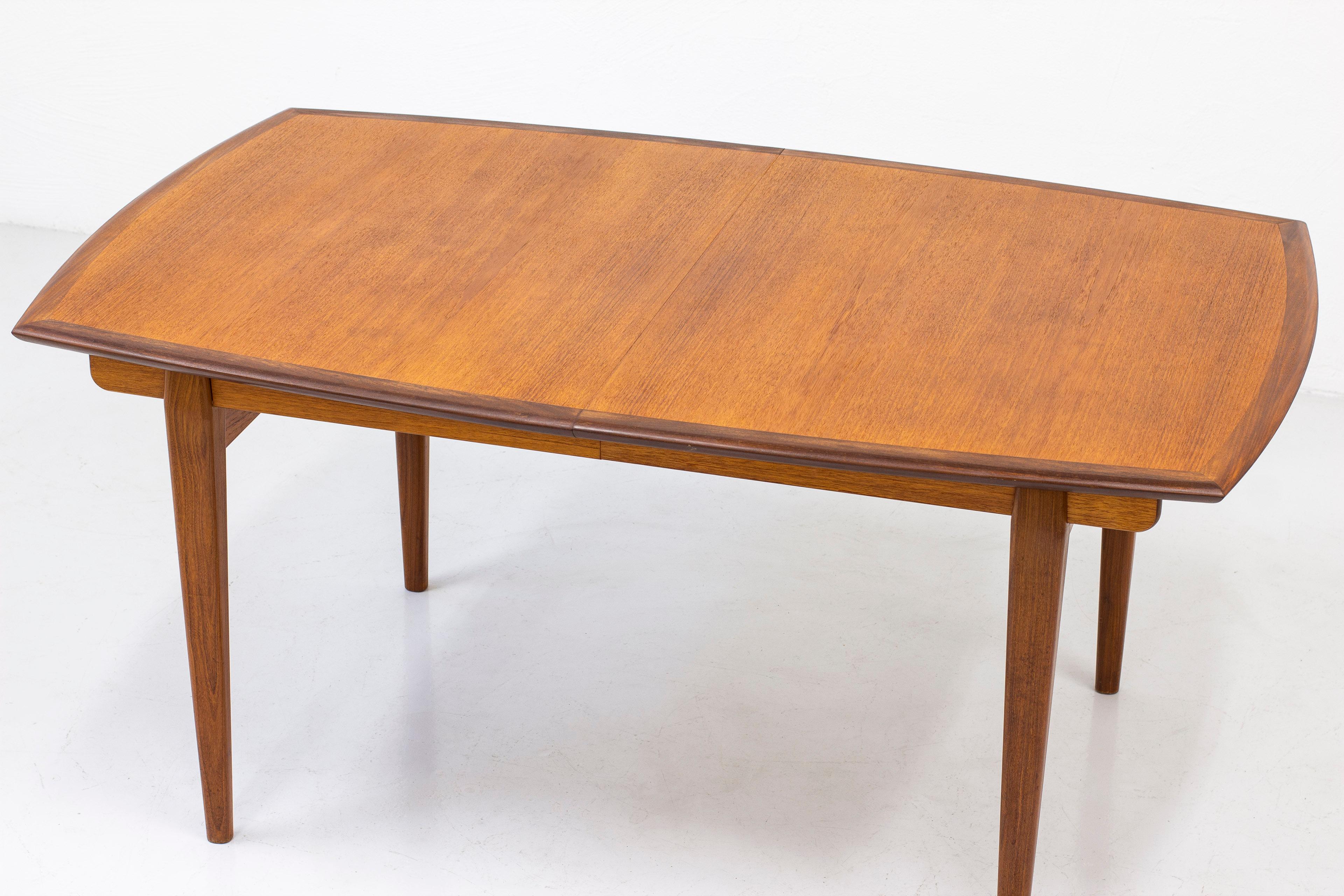 Dining Table in Teak and Walnut by Gustav Bahus, Norway, 1950s 3