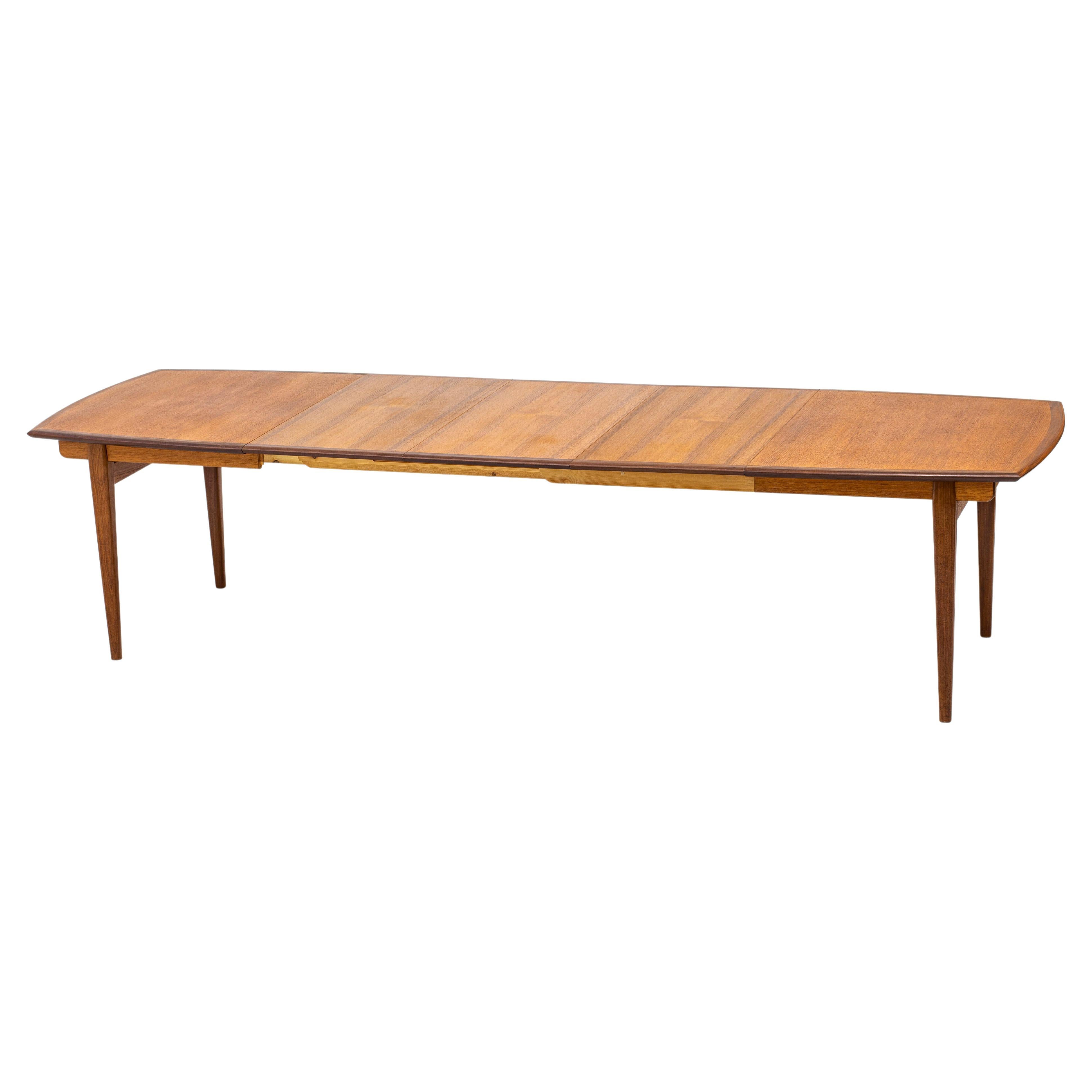Dining Table in Teak and Walnut by Gustav Bahus, Norway, 1950s