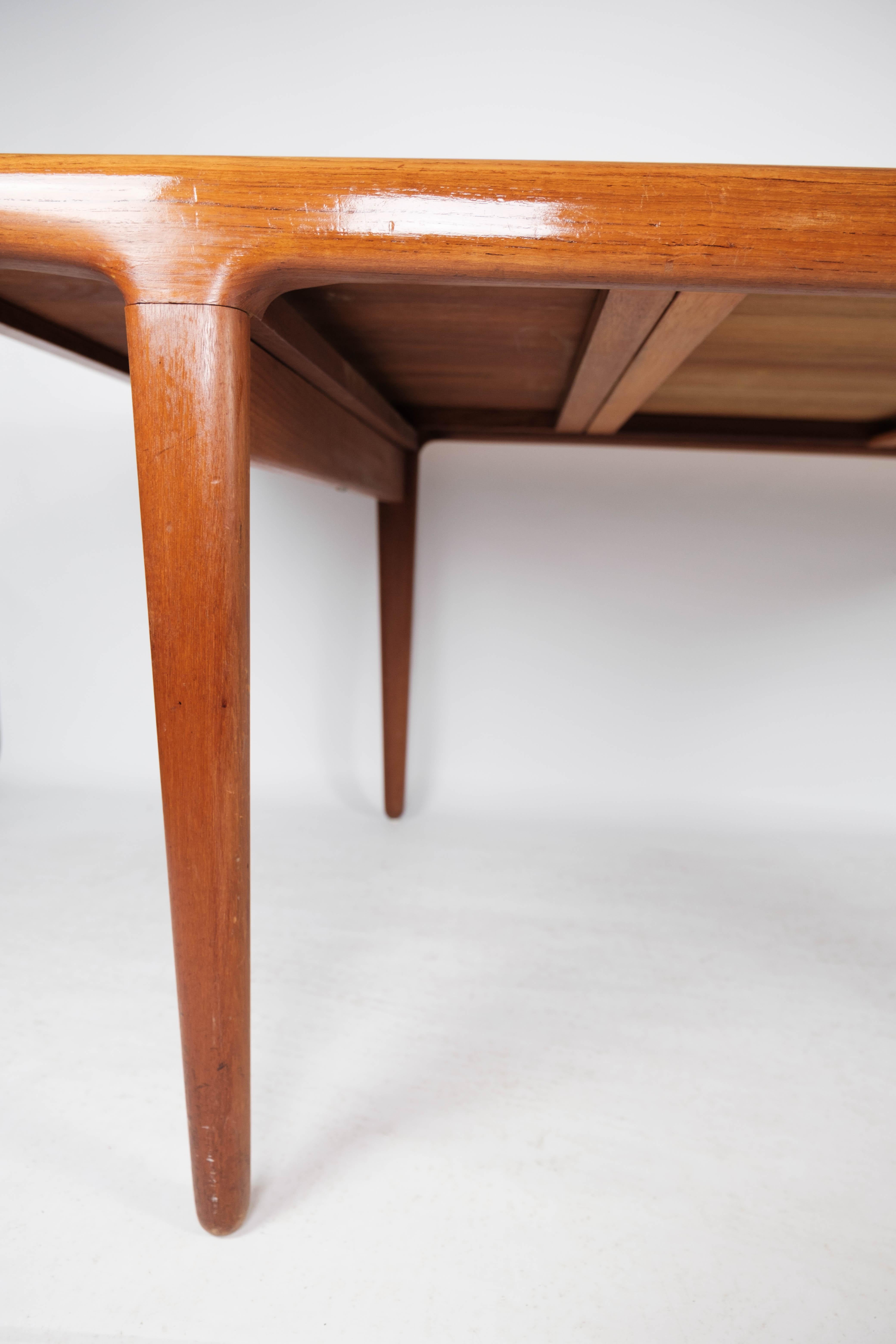 Mid-20th Century Dining Table in Teak by Johannes Andersen and Silkeborg Furniture, 1960s
