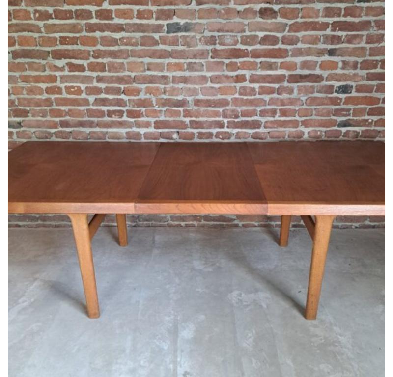 Dining Table in Teak, Denmark, 1960

Additional information:
Country of Manufacture – Denmark
Design Period – 1960
Production Period – 1960
Style – Midcentury / Danish design
Material – Teak wood
Color – Brown
Dimensions – 71 x 174 x 95 cm
One