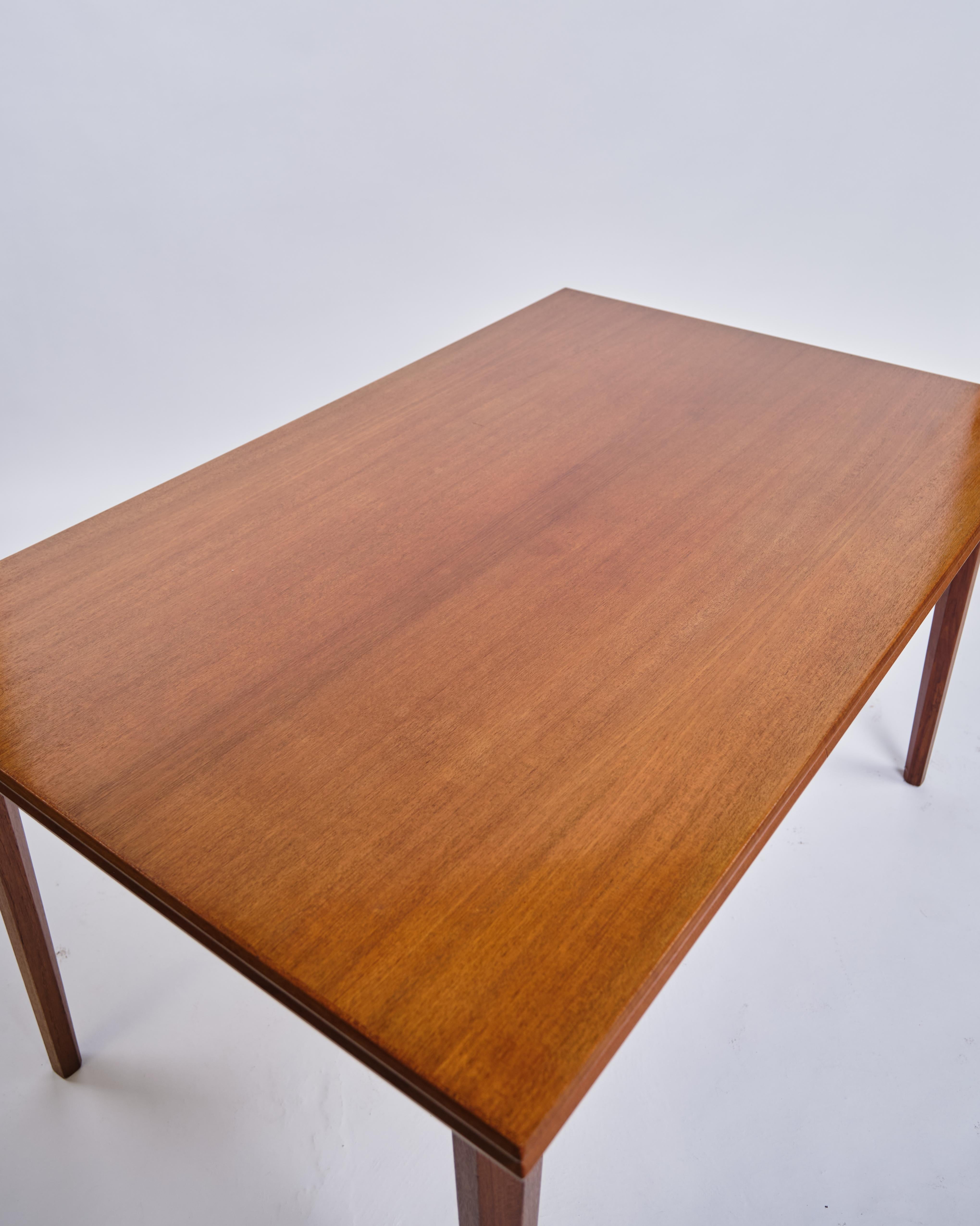 Dining Table In Teak With Dutch Extensions, Danish Cabinet Marker From 1960s For Sale 1