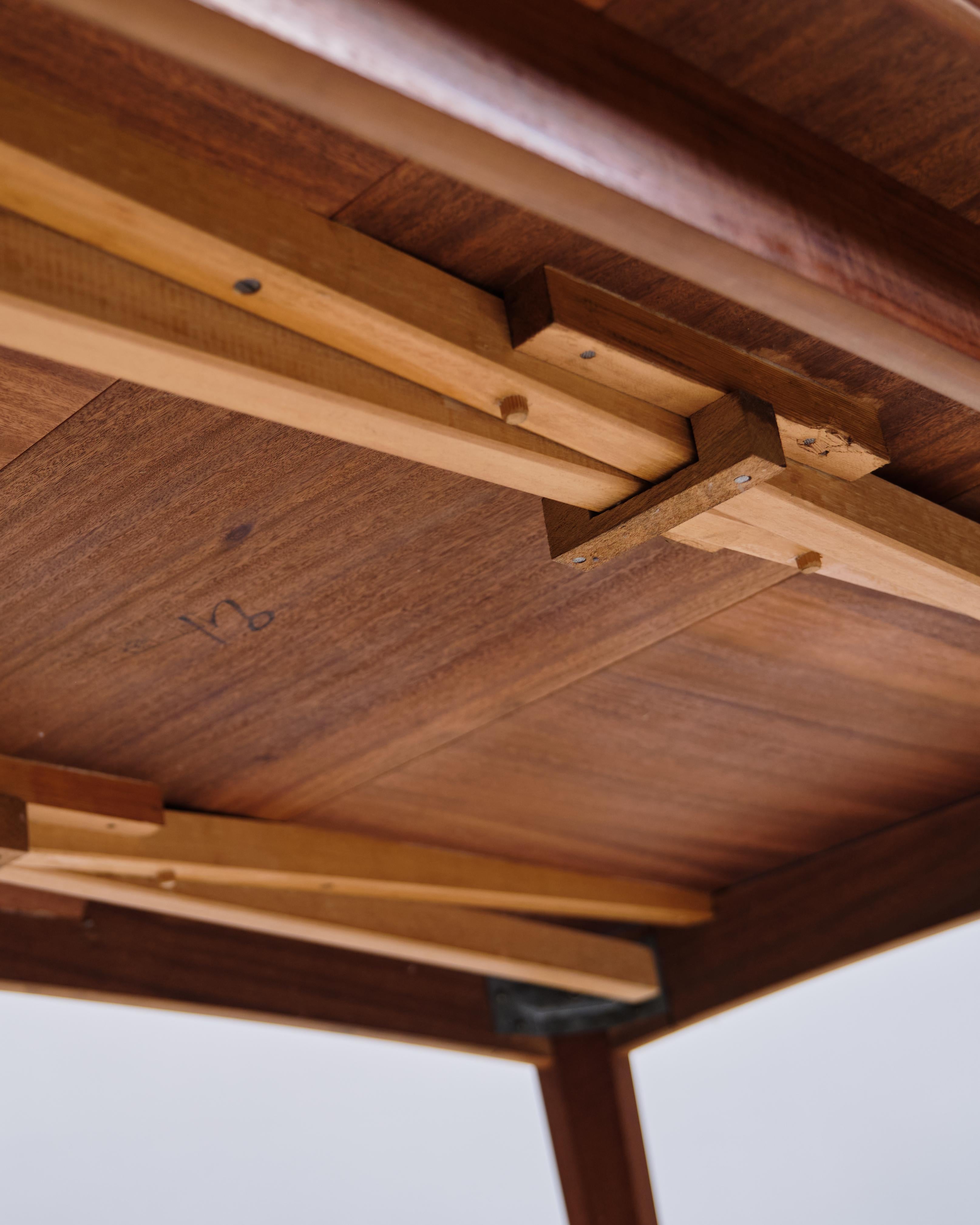 Dining Table In Teak With Dutch Extensions, Danish Cabinet Marker From 1960s For Sale 4