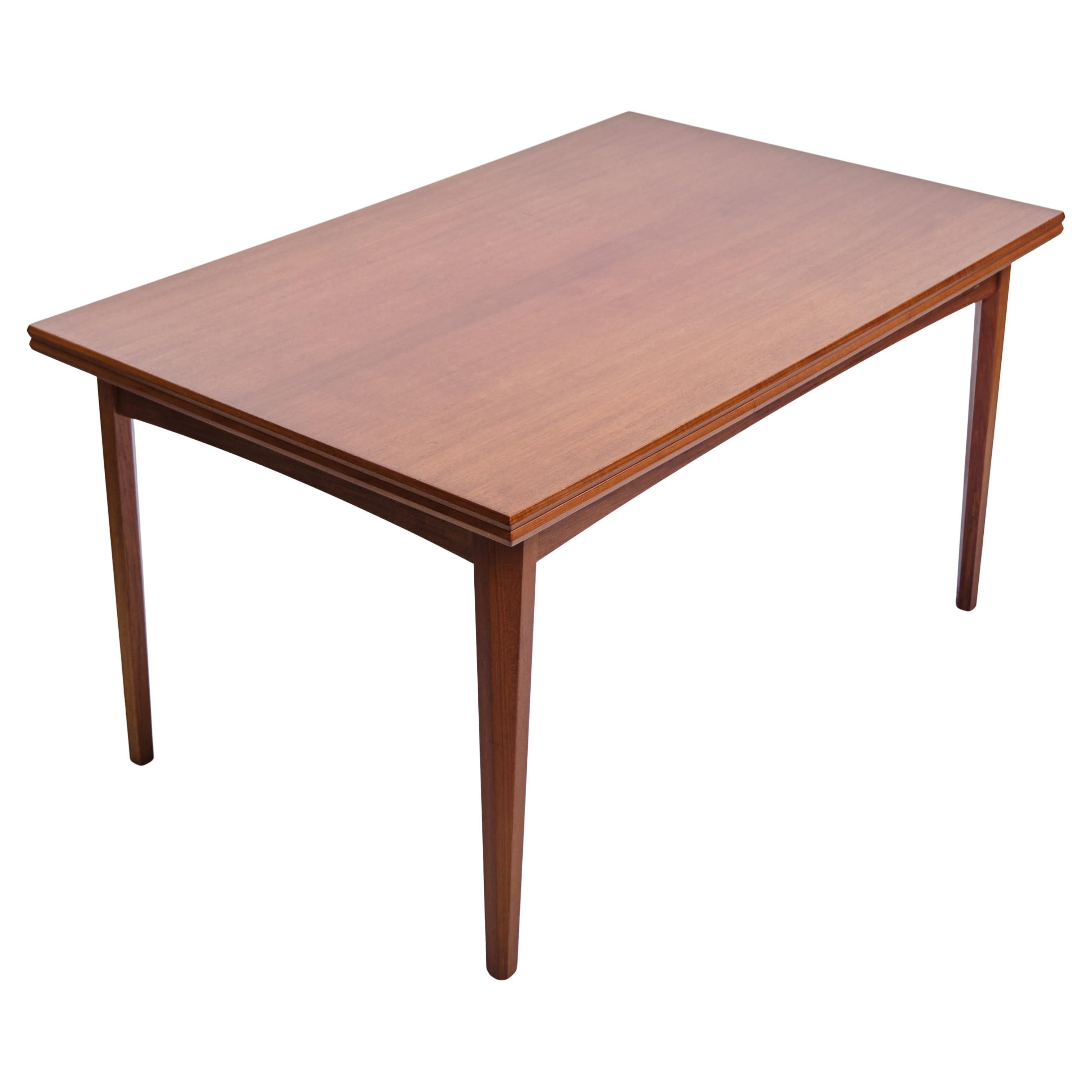 Dining Table In Teak With Dutch Extensions, Danish Cabinet Marker From 1960s For Sale