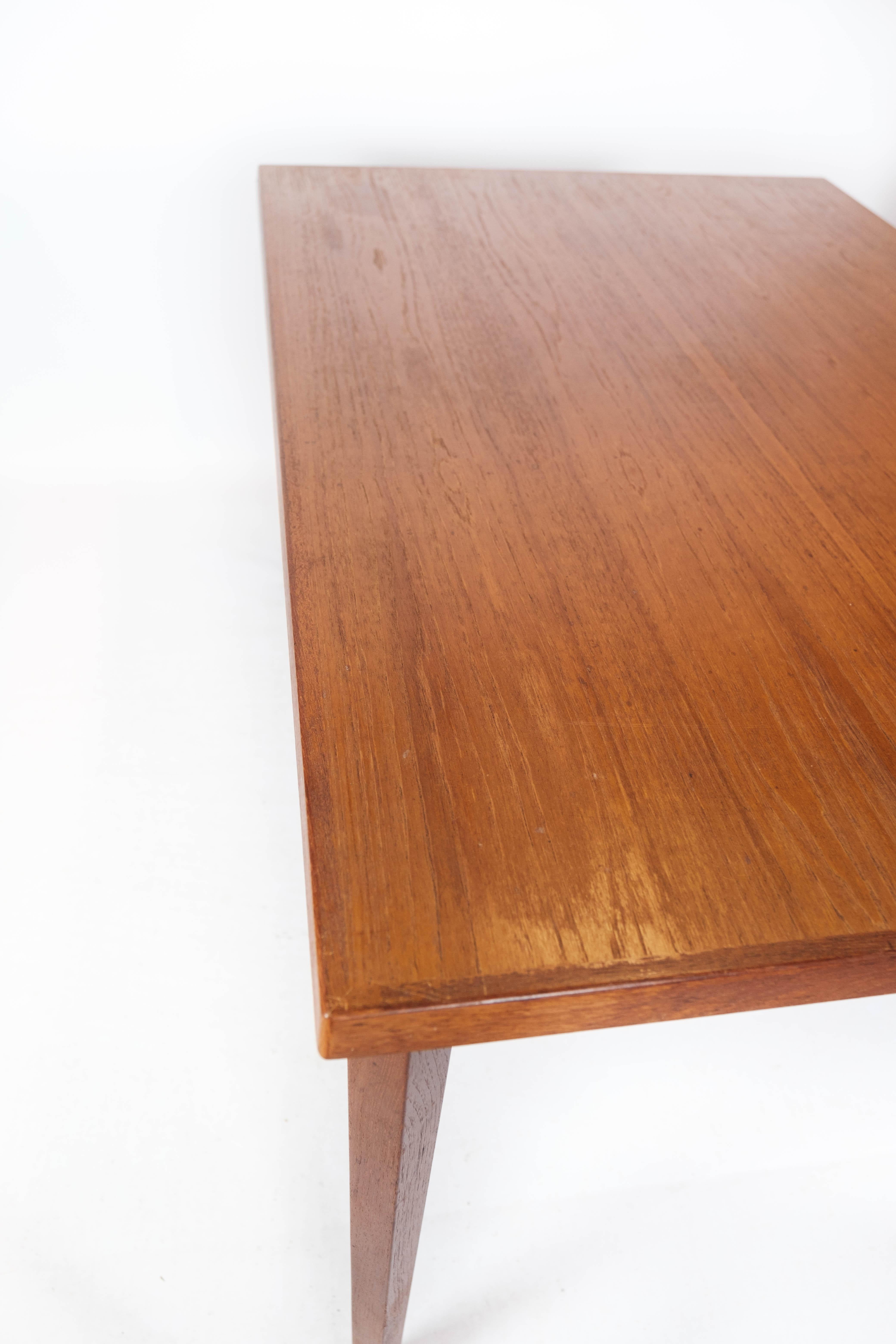 Dining Table in Teak with Extension Plates, of Danish Design from the 1960s For Sale 5
