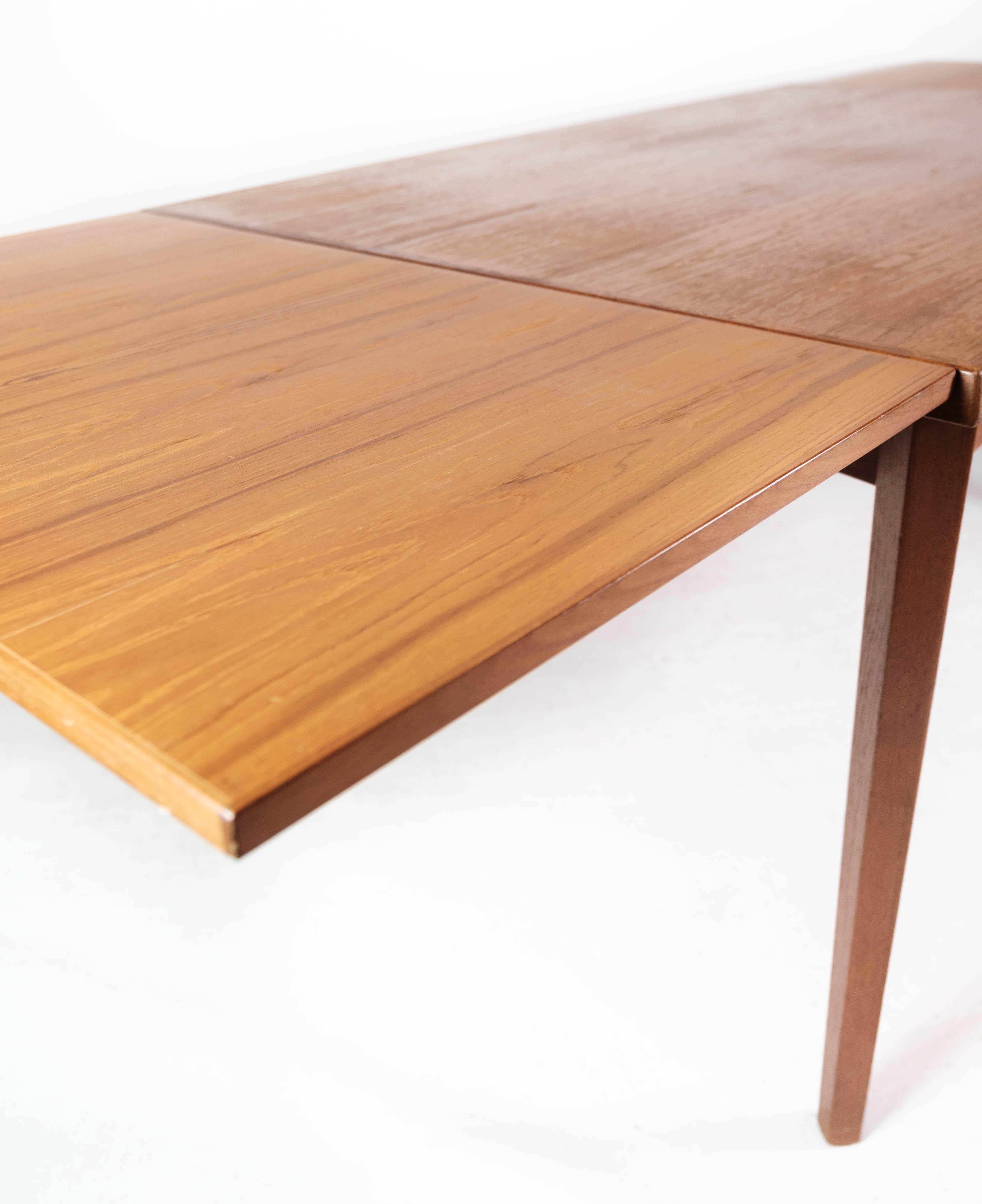 Dining Table in Teak with Extension Plates, of Danish Design from the 1960s For Sale 6