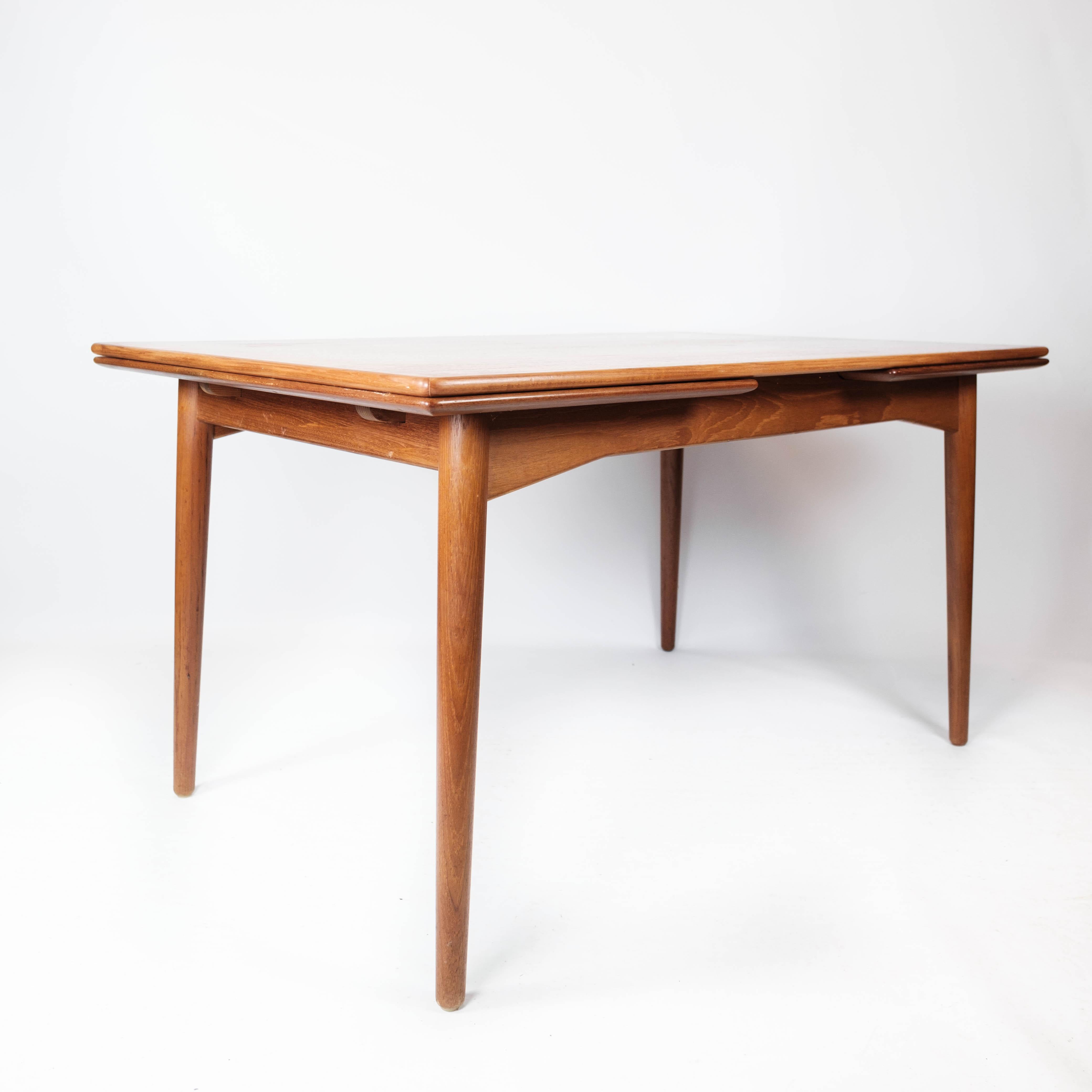 Dining Table in Teak with Extensions of Danish Design from the 1960s 5