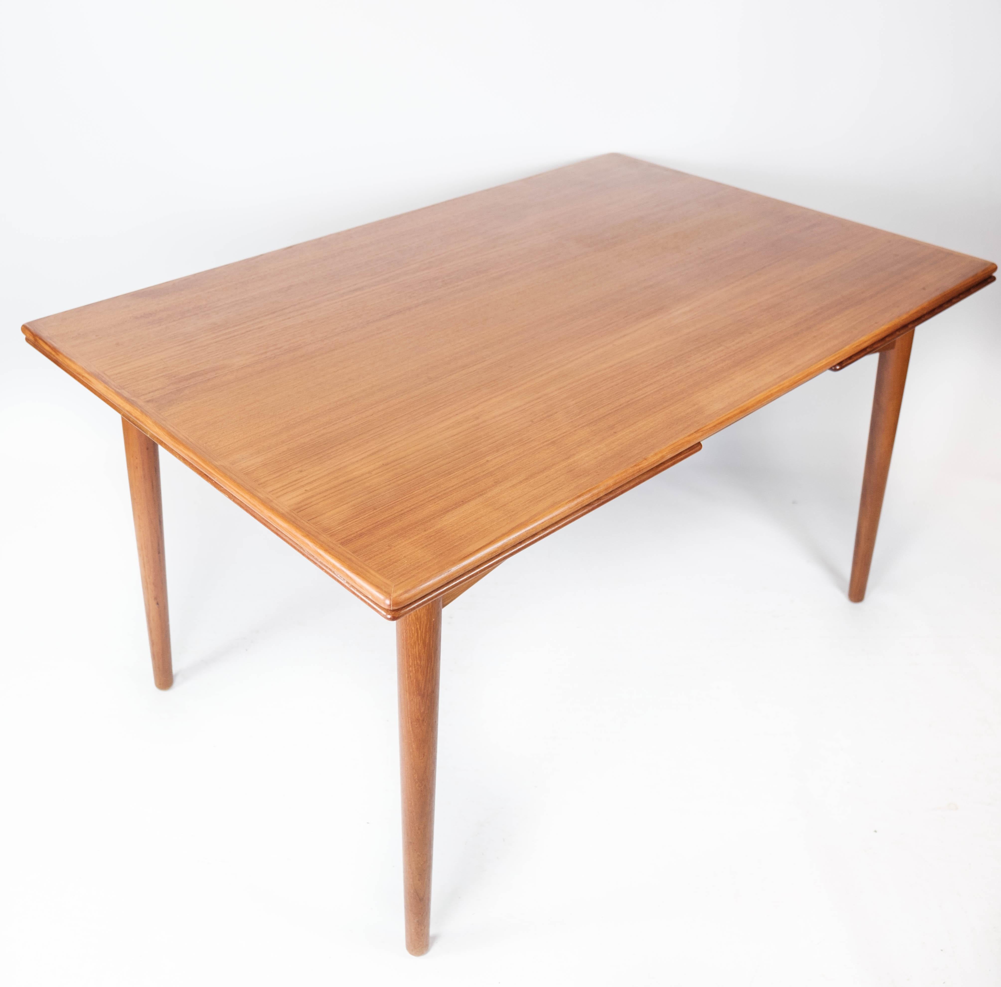 Dining Table in Teak with Extensions of Danish Design from the 1960s 6