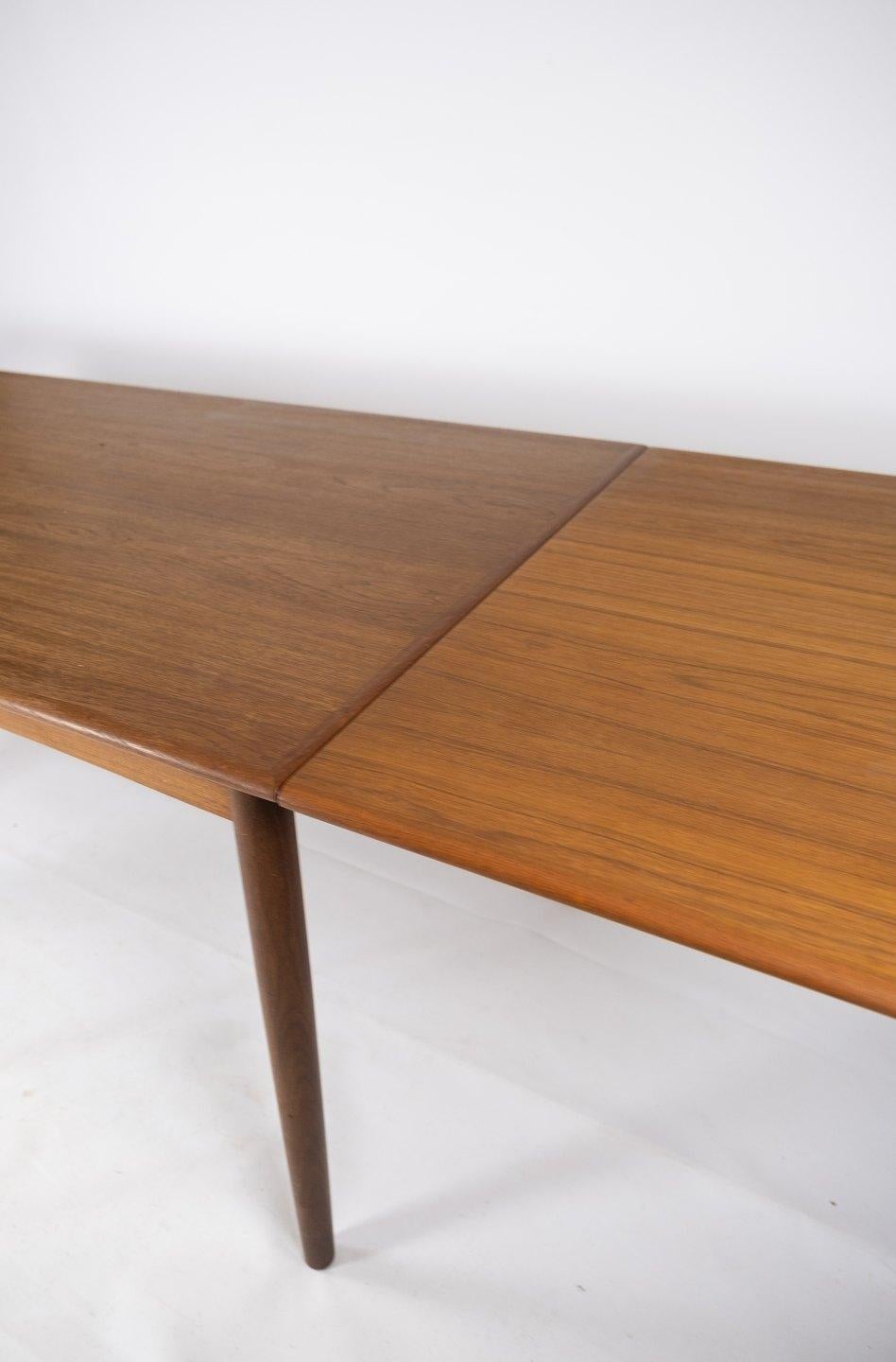 Dining Table in Teak with Extensions of Danish Design from the 1960s 1
