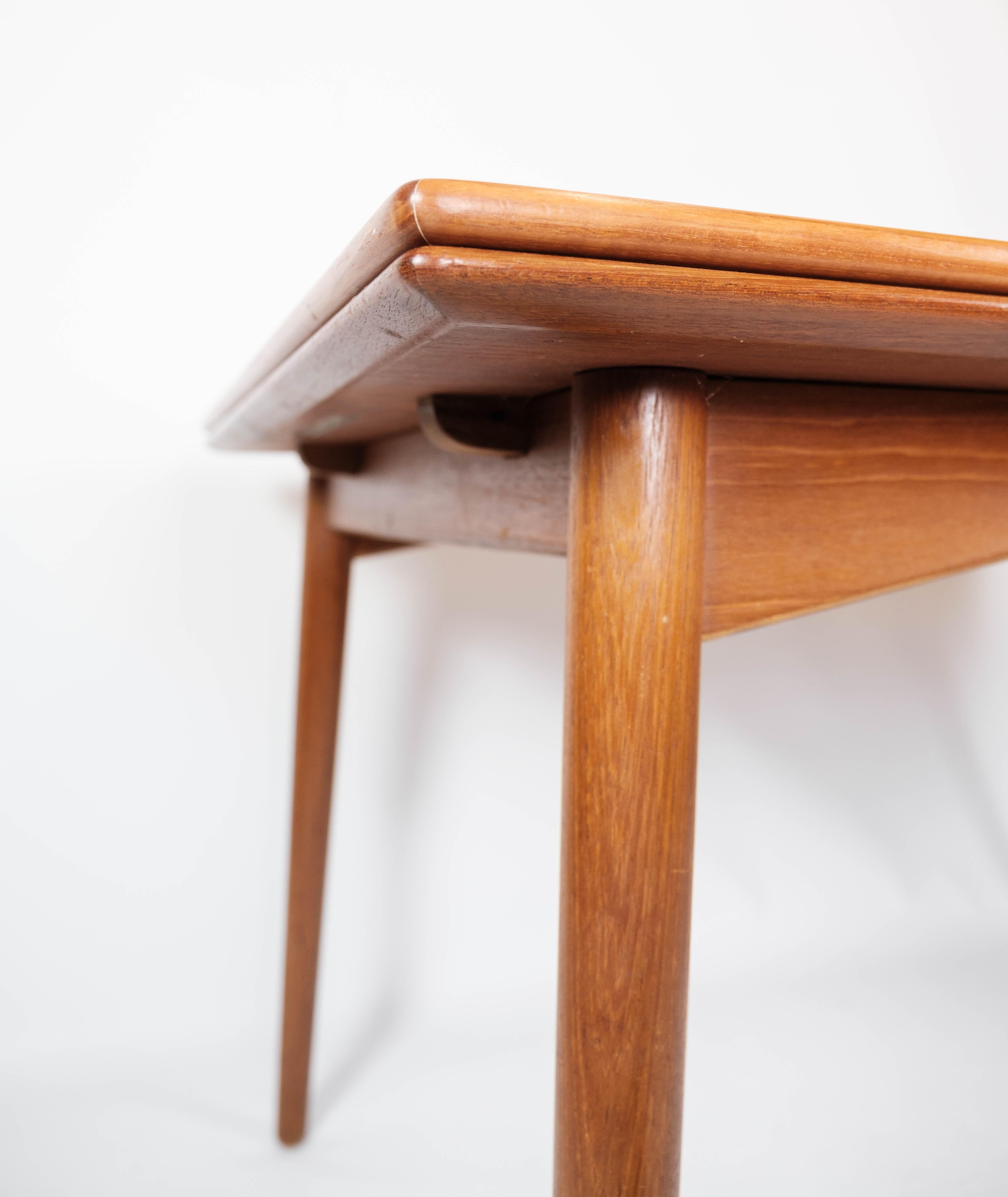 Dining Table in Teak with Extensions of Danish Design from the 1960s 1