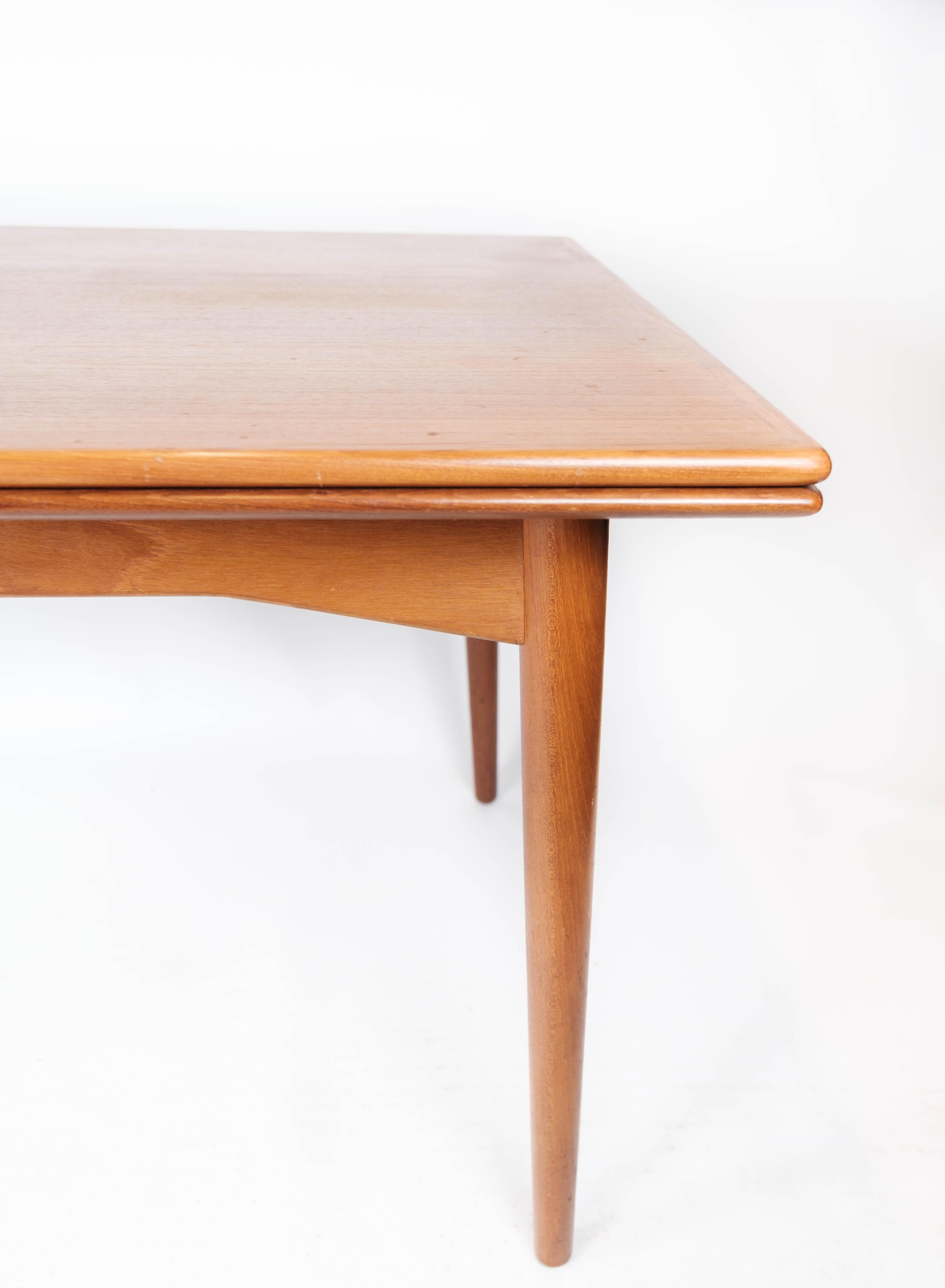 Dining Table in Teak with Extensions of Danish Design from the 1960s 4